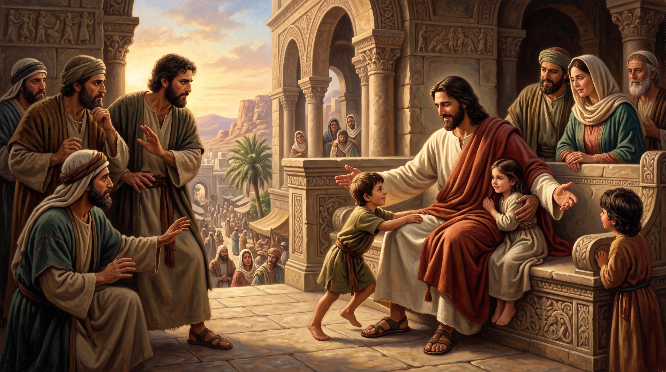 The Master Welcoming the Little Ones