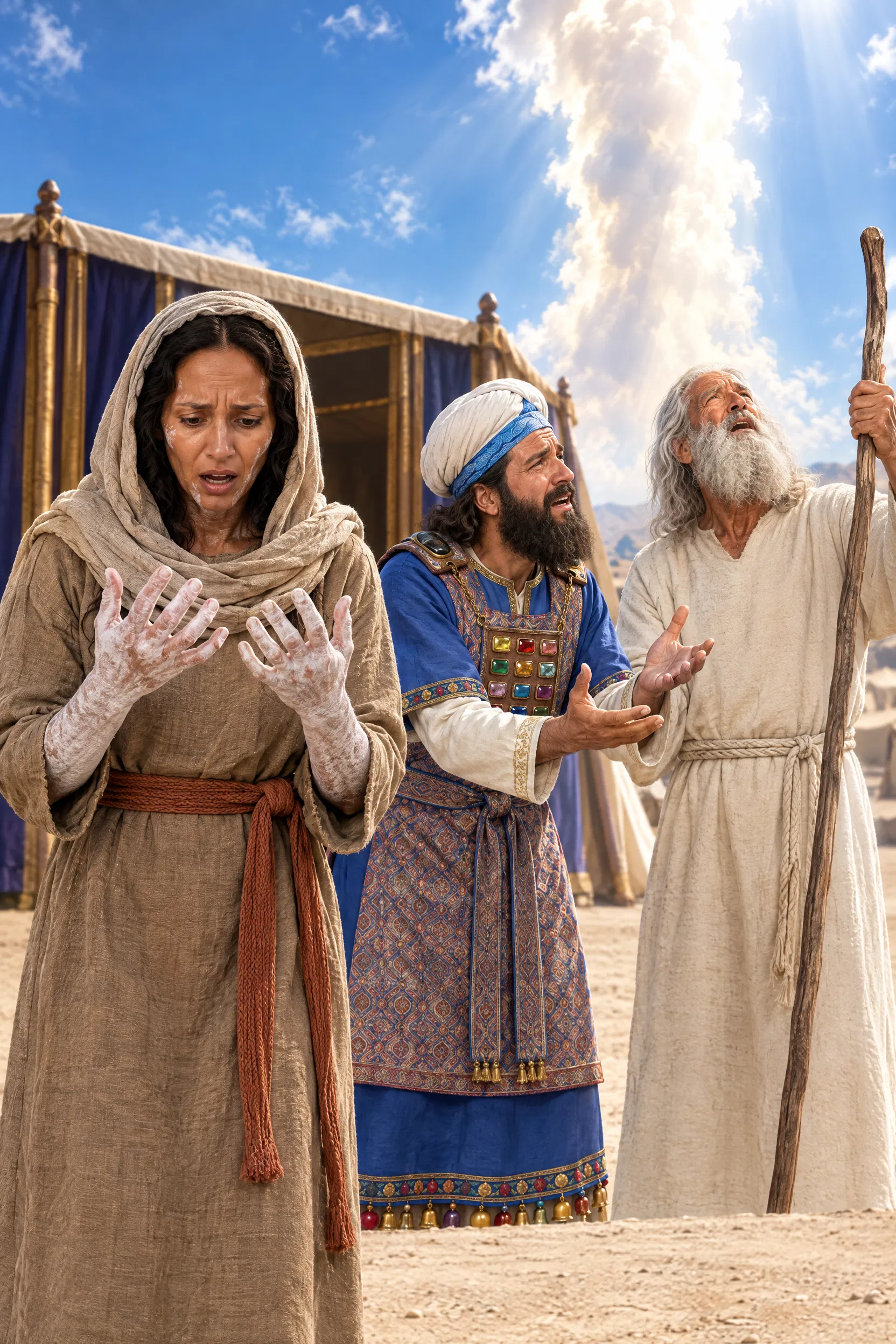 Miriam Stricken with Leprosy at the Tabernacle