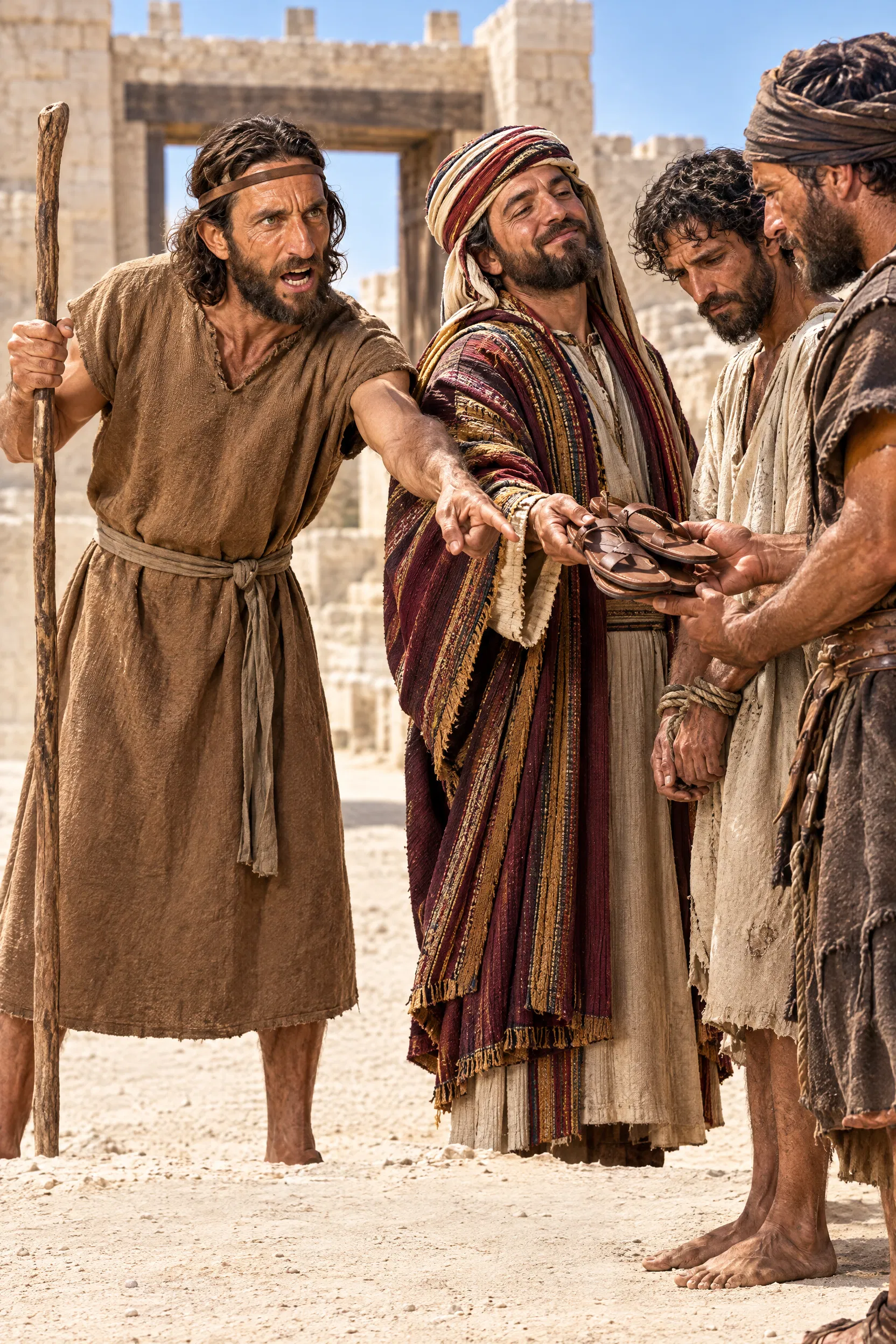 Amos Confronts a Creditor Who Sells the Poor for Sandals
