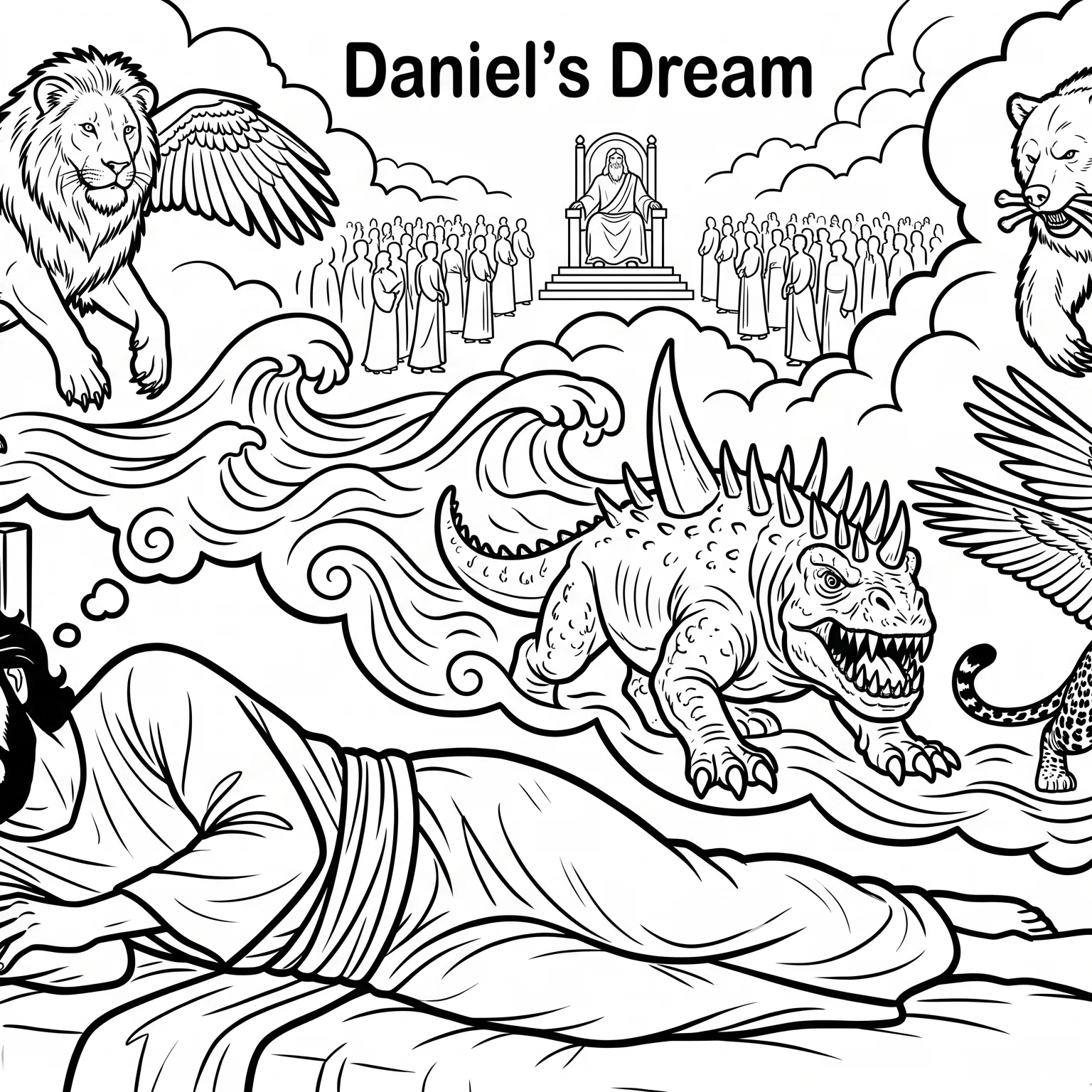 Daniel's Vision of the Four Beasts