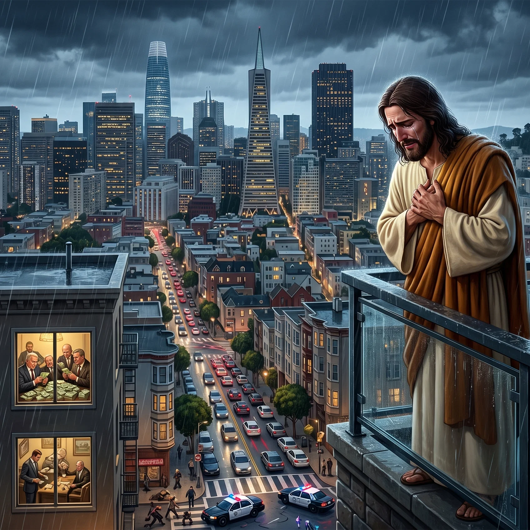 The Savior Weeps for a Modern Babylon