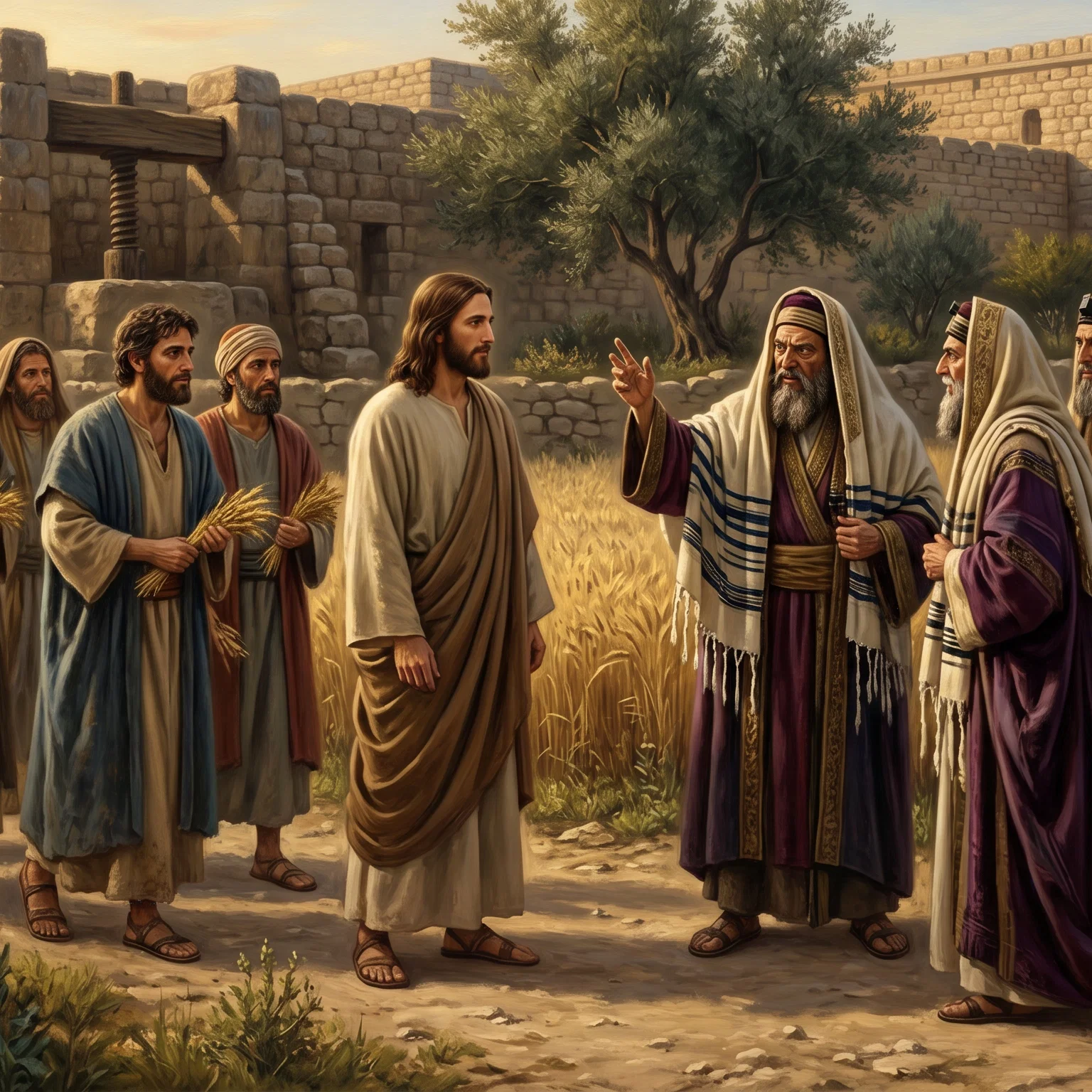 The Disciples Gathering Grain