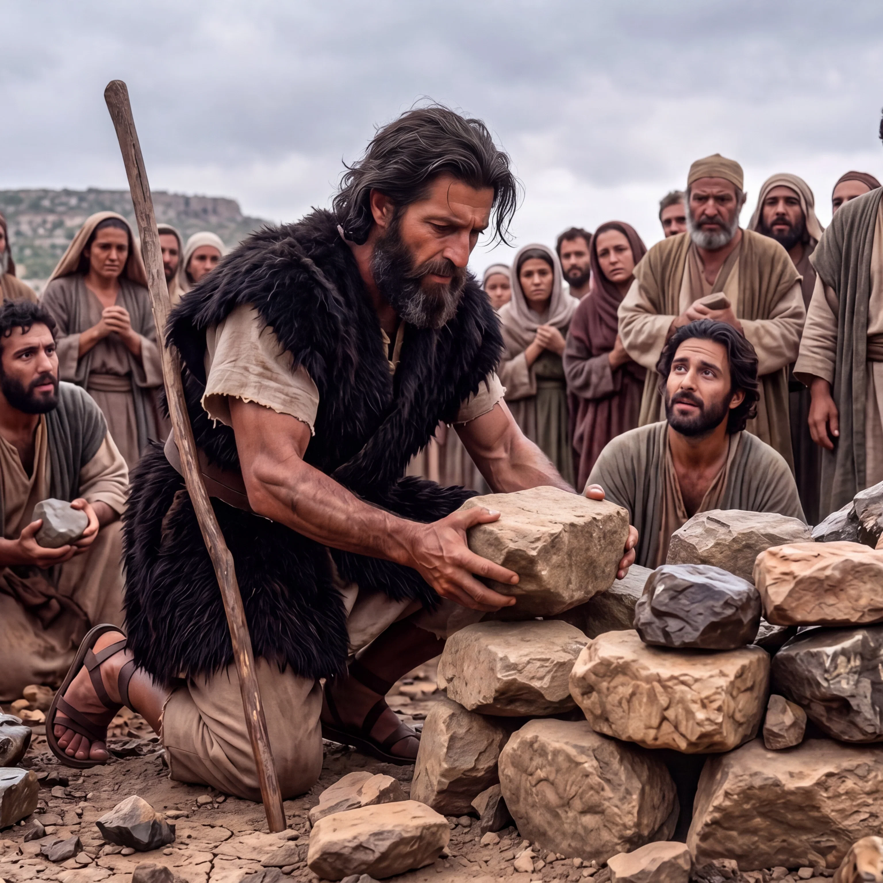 Elijah Building the Altar