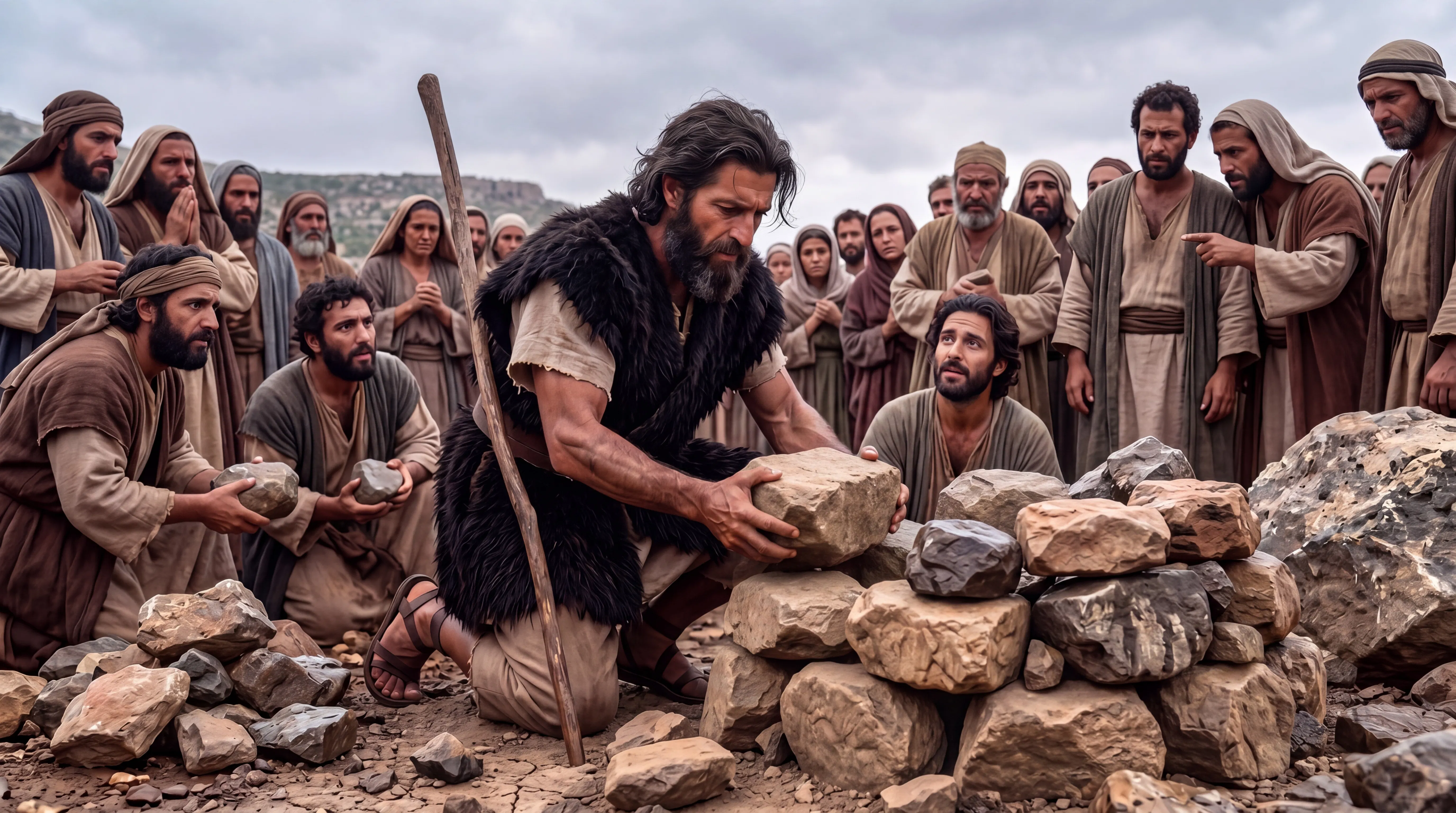 Elijah Building the Altar