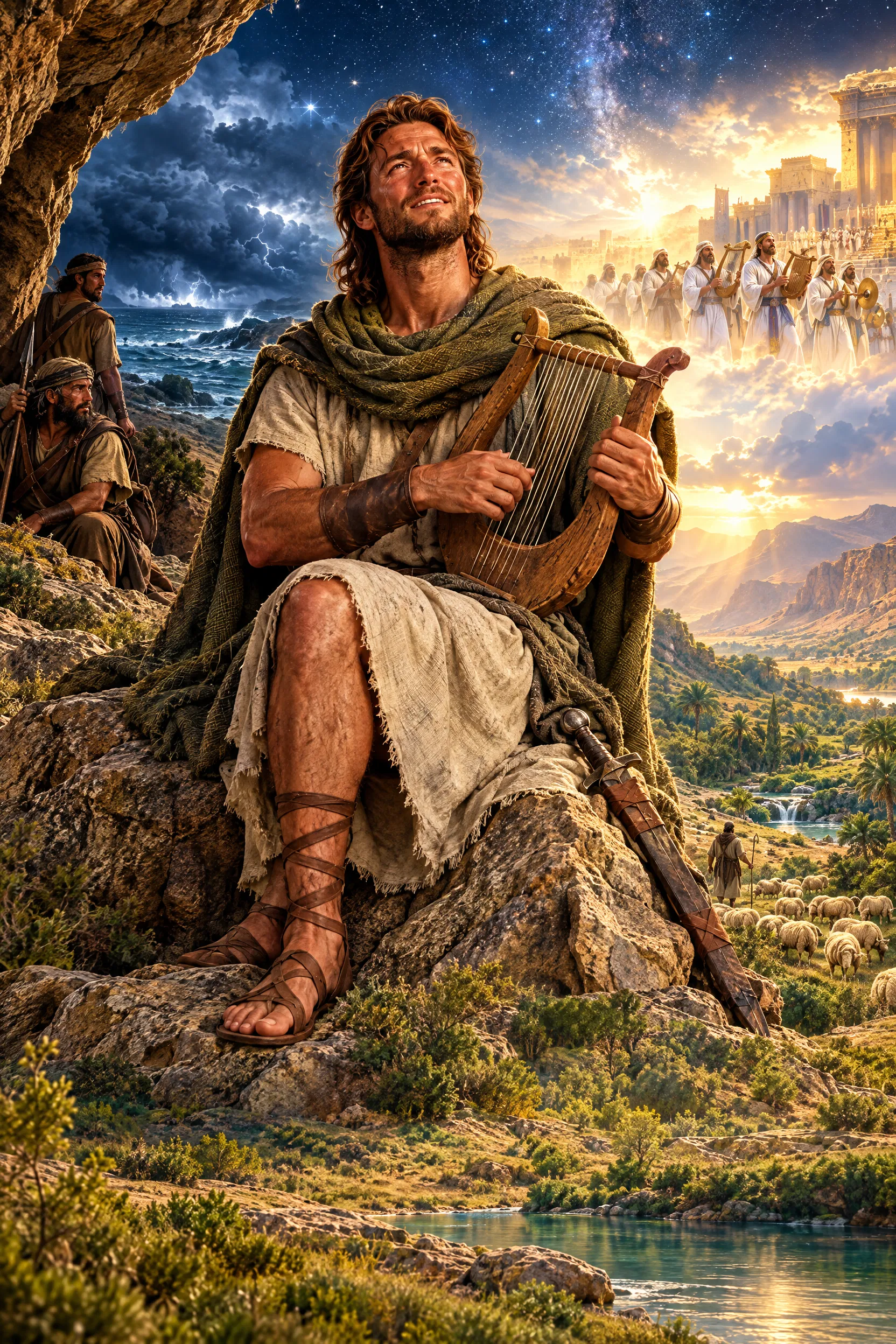 David Plays the Lyre at the Cave of En-gedi