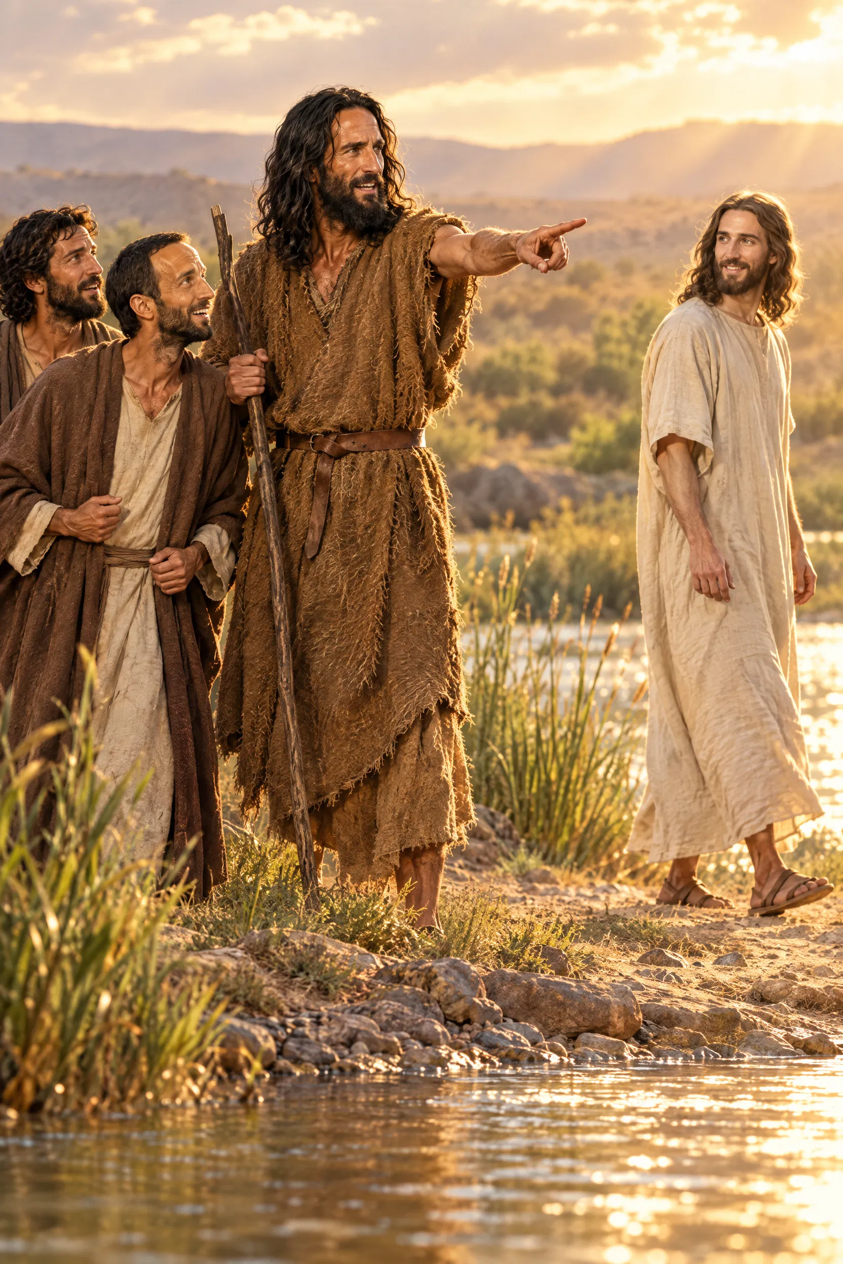 John the Baptist Points Out the Lamb of God