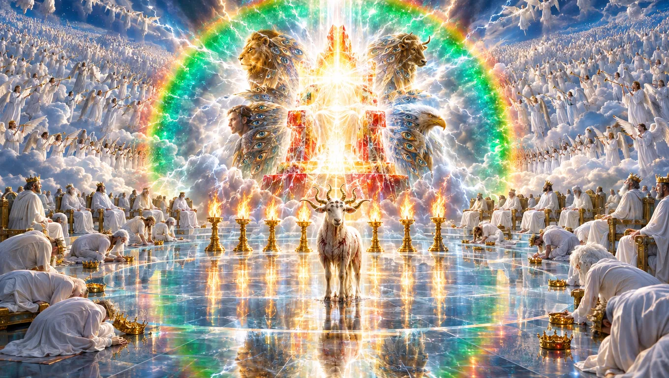 The Lamb Before the Throne in Heaven