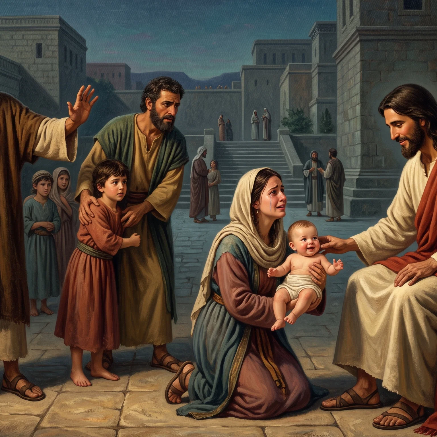 Jesus Welcoming the Little Children