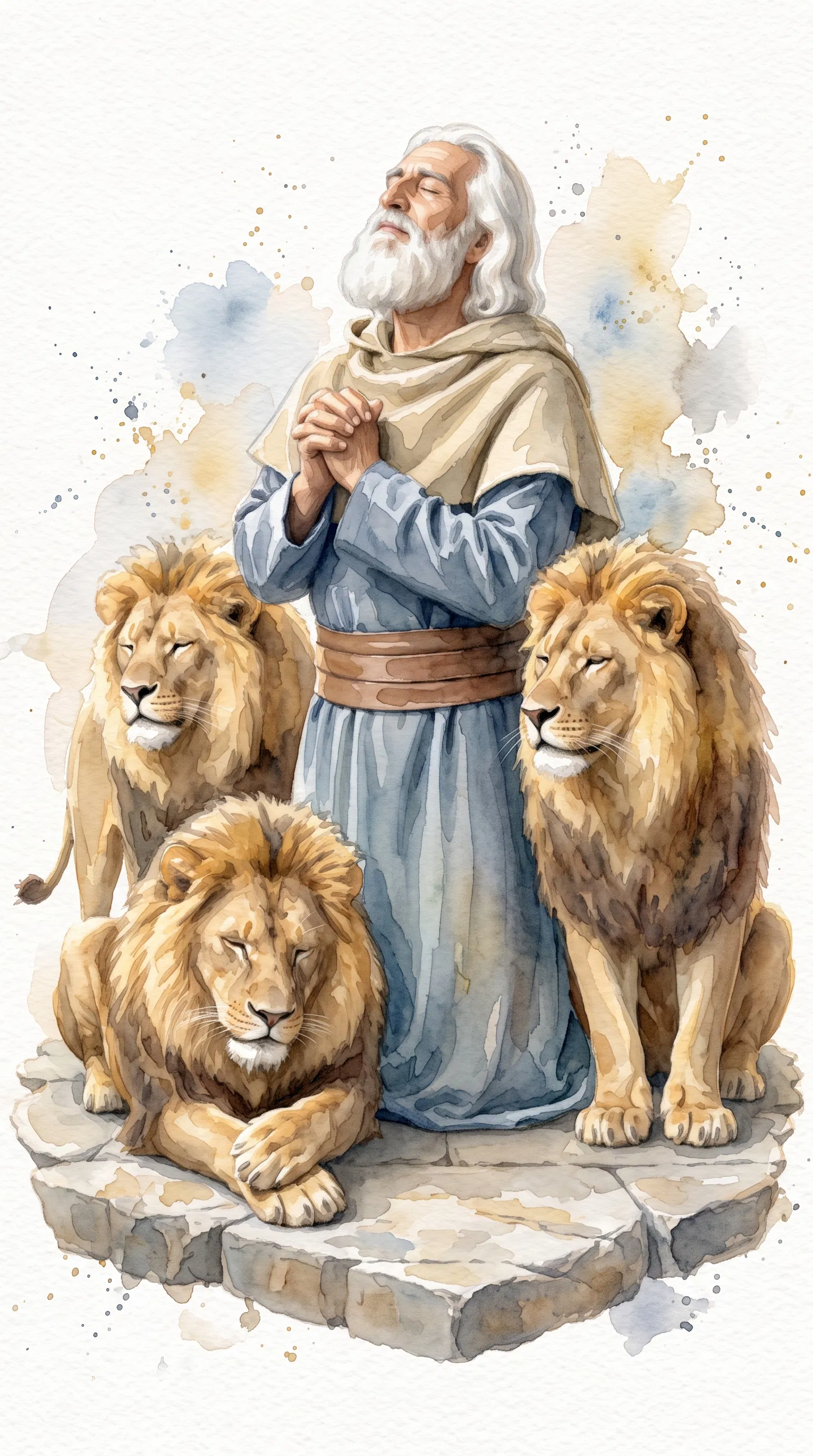 Daniel Praying Among the Lions