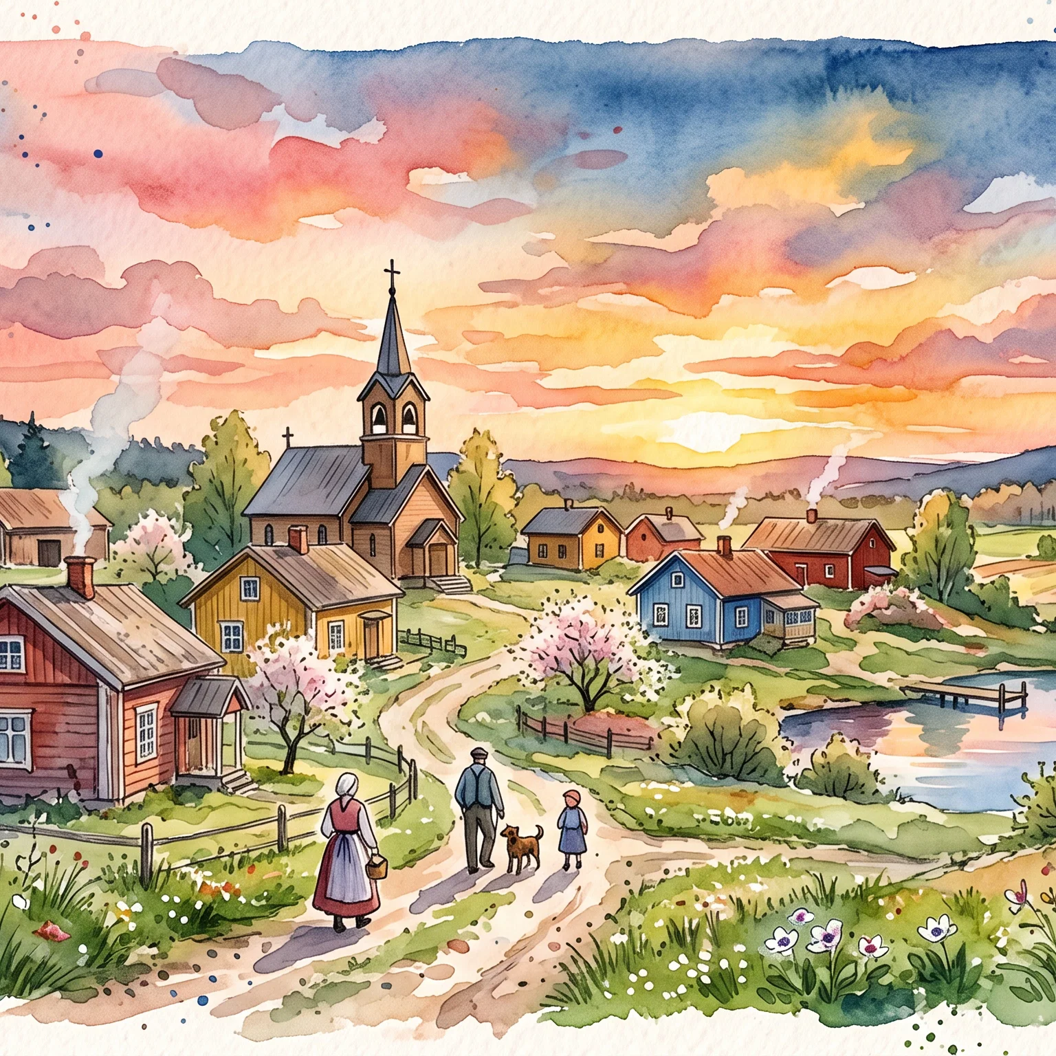 Nordic Spring Twilight in Finland