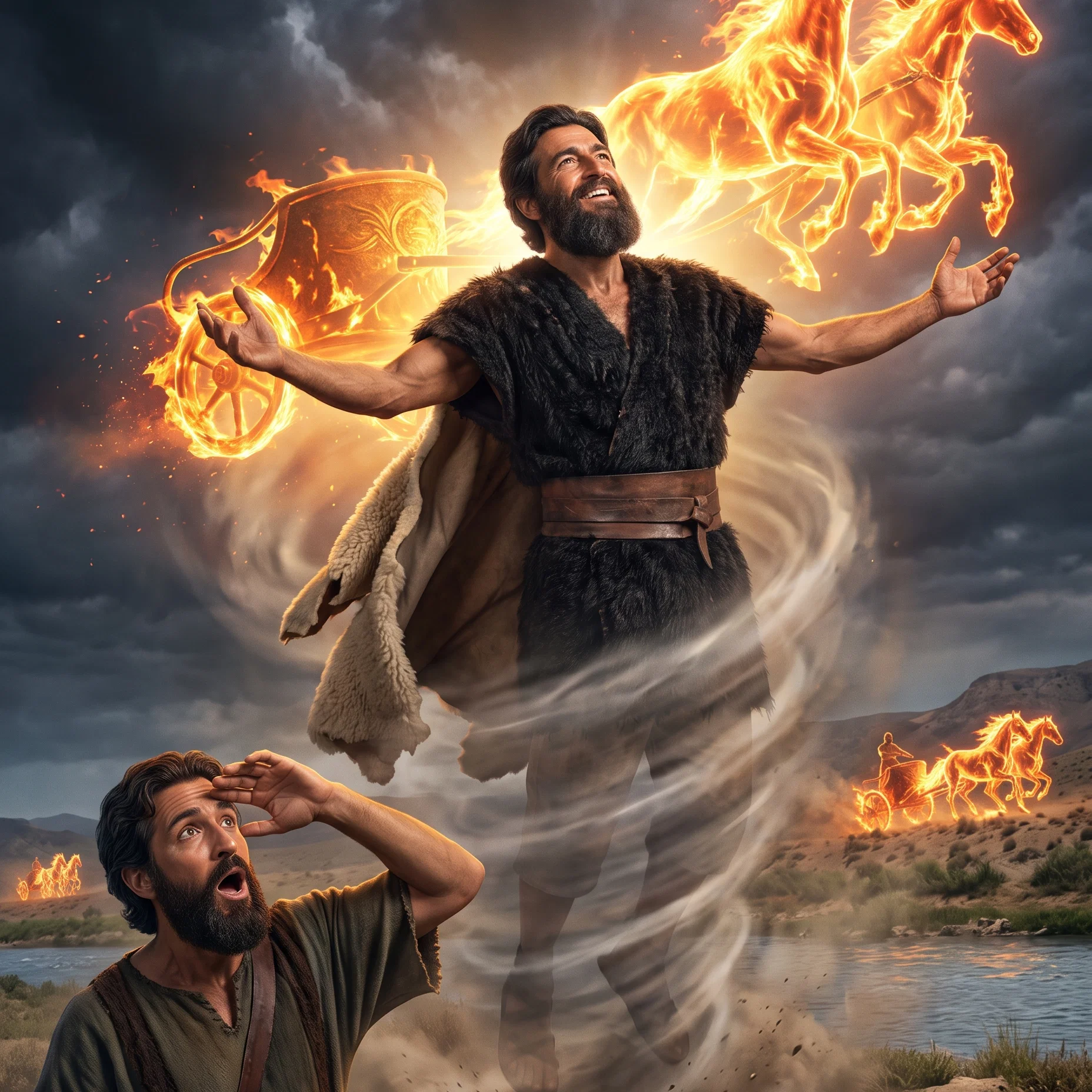 The Prophet Ascending in Chariots of Fire