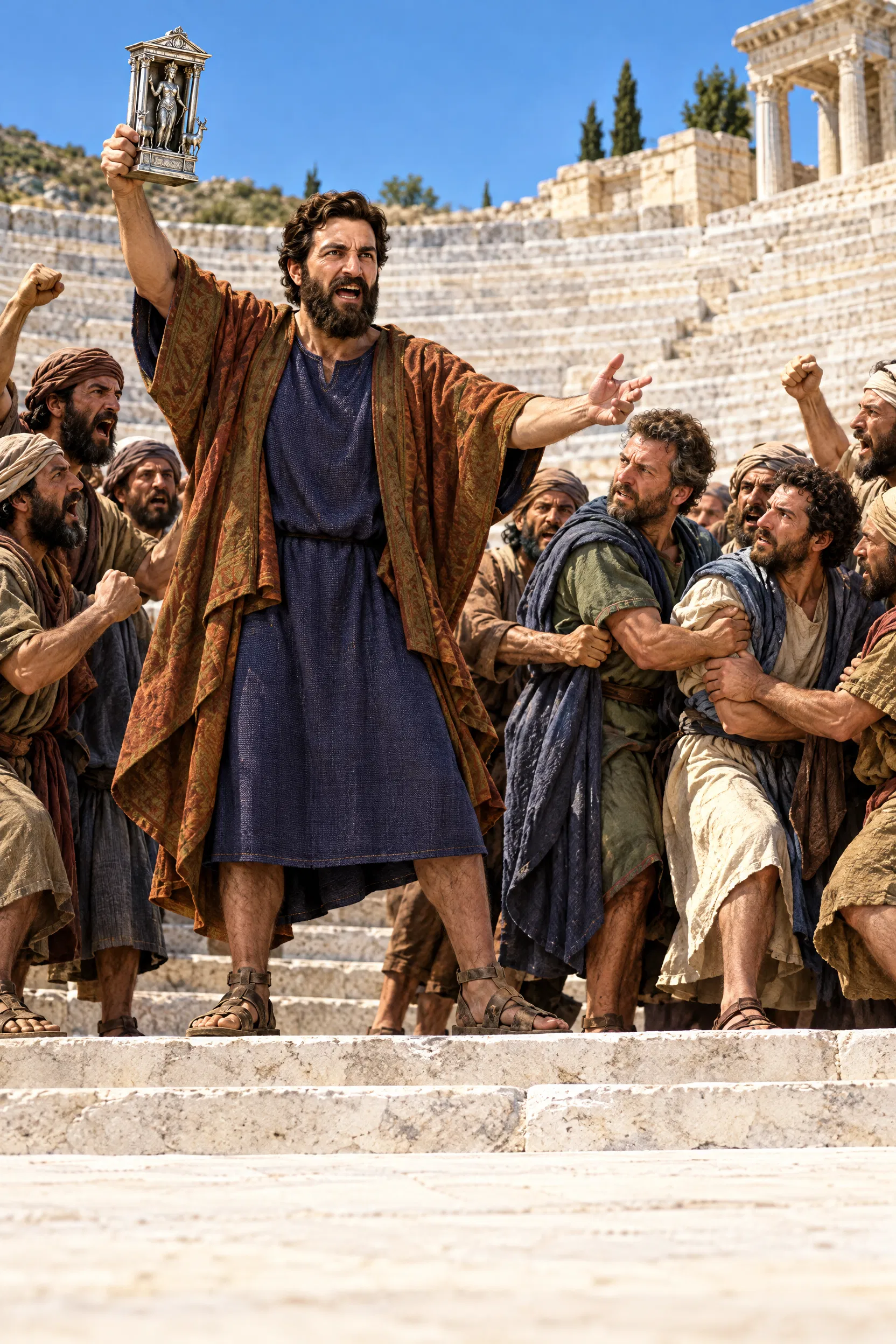 Demetrius Stirs the Craftsmen in the Ephesian Theatre
