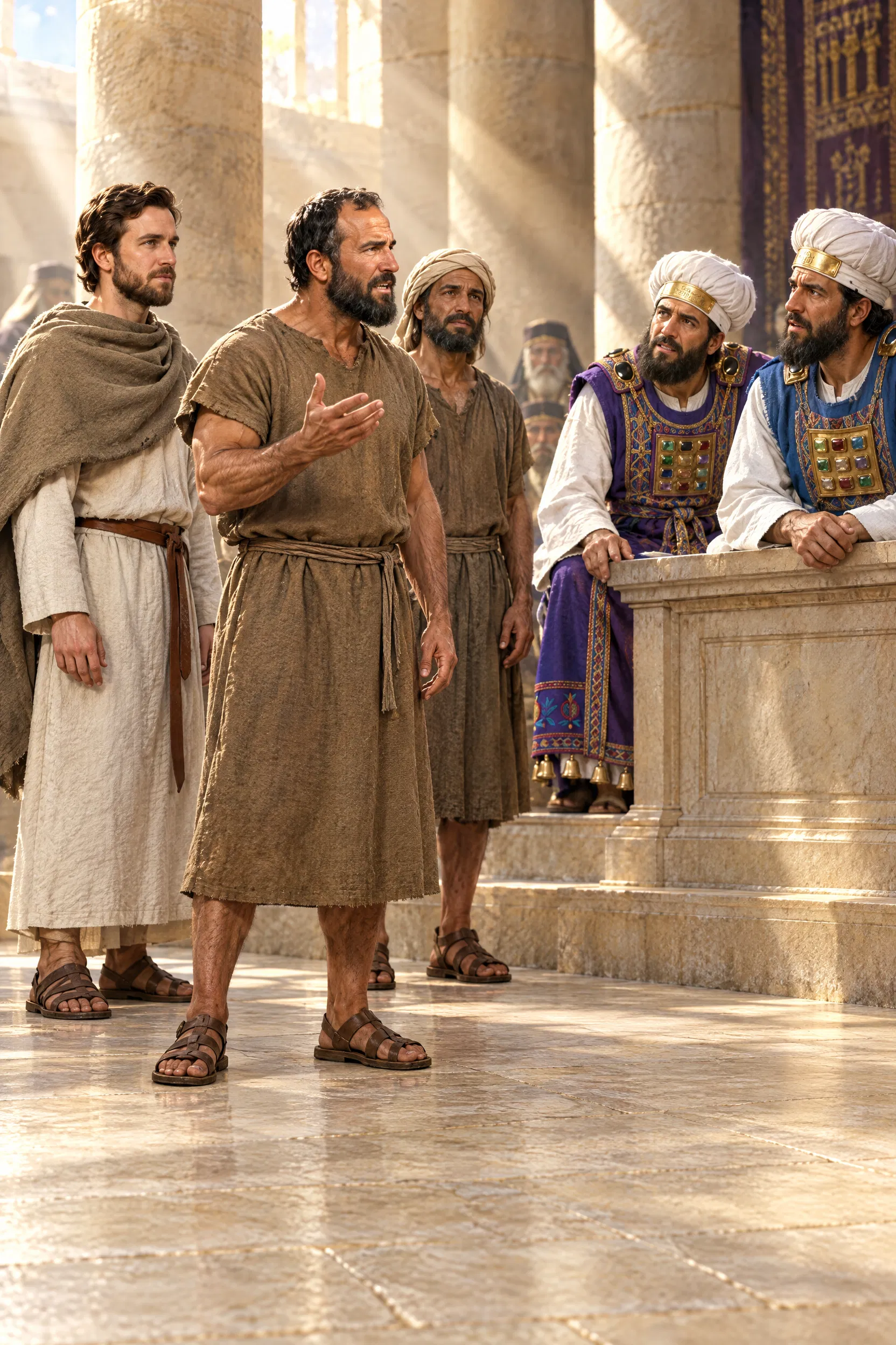 Peter and John Speak Before the Sanhedrin