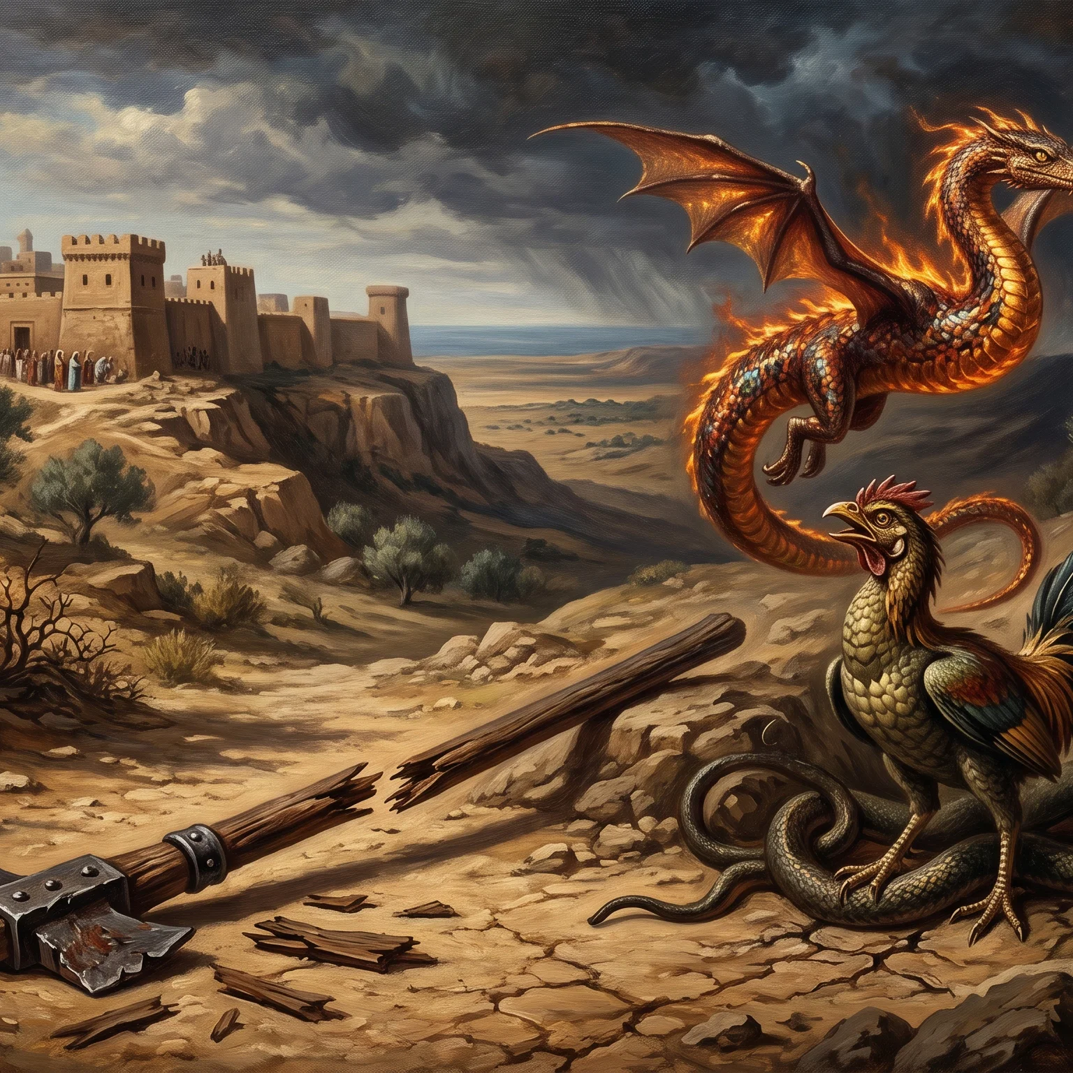 The Fallen Serpent of Ancient Prophecy