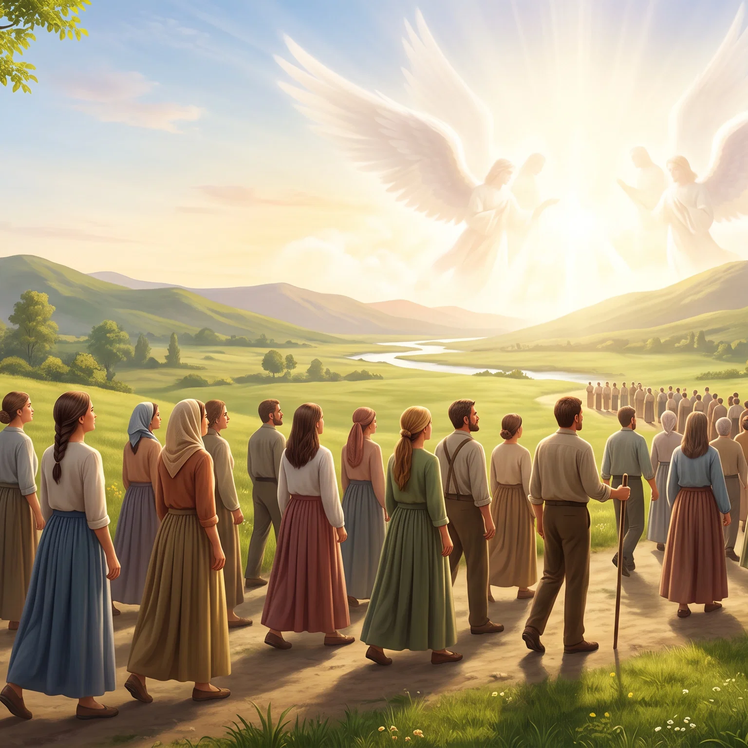 Ancient Shepherd Calling the Flock