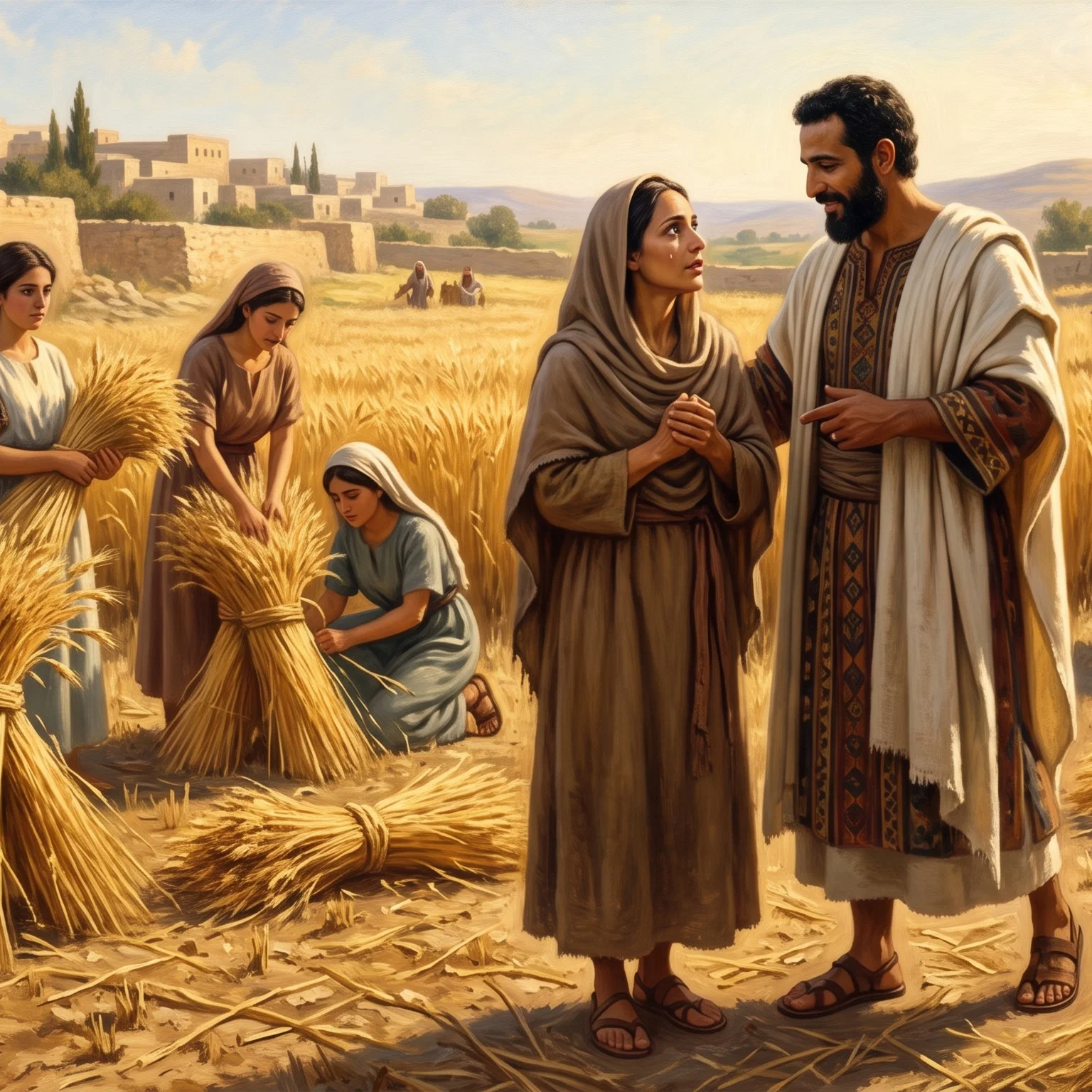 Ruth Gleaning in the Fields of Boaz