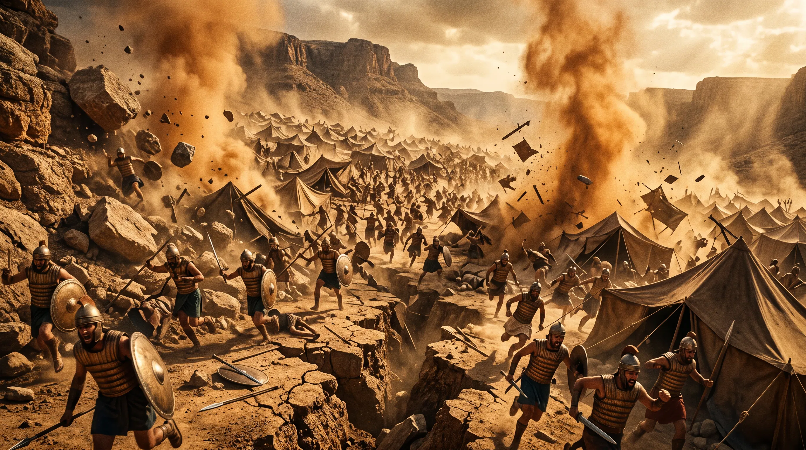 Divine Tremor Shaking the Philistine Camp
