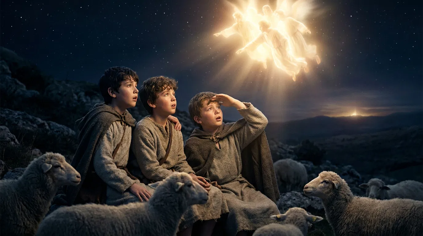 Shepherd Boys See Angels Over the Hills