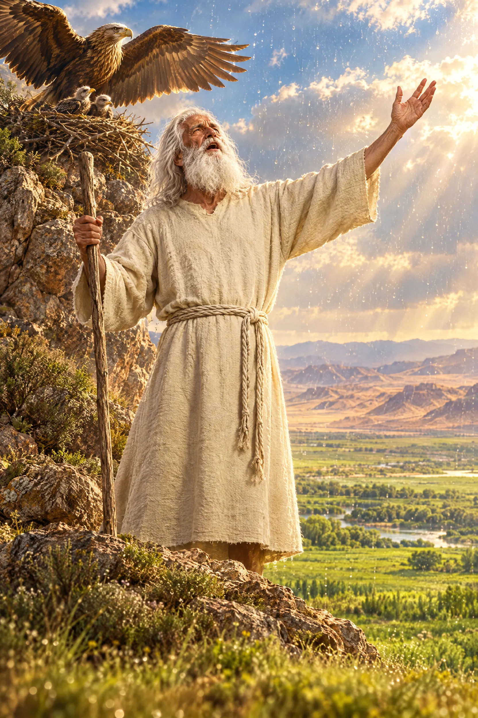 Moses Sings of the Eagle and Her Nest