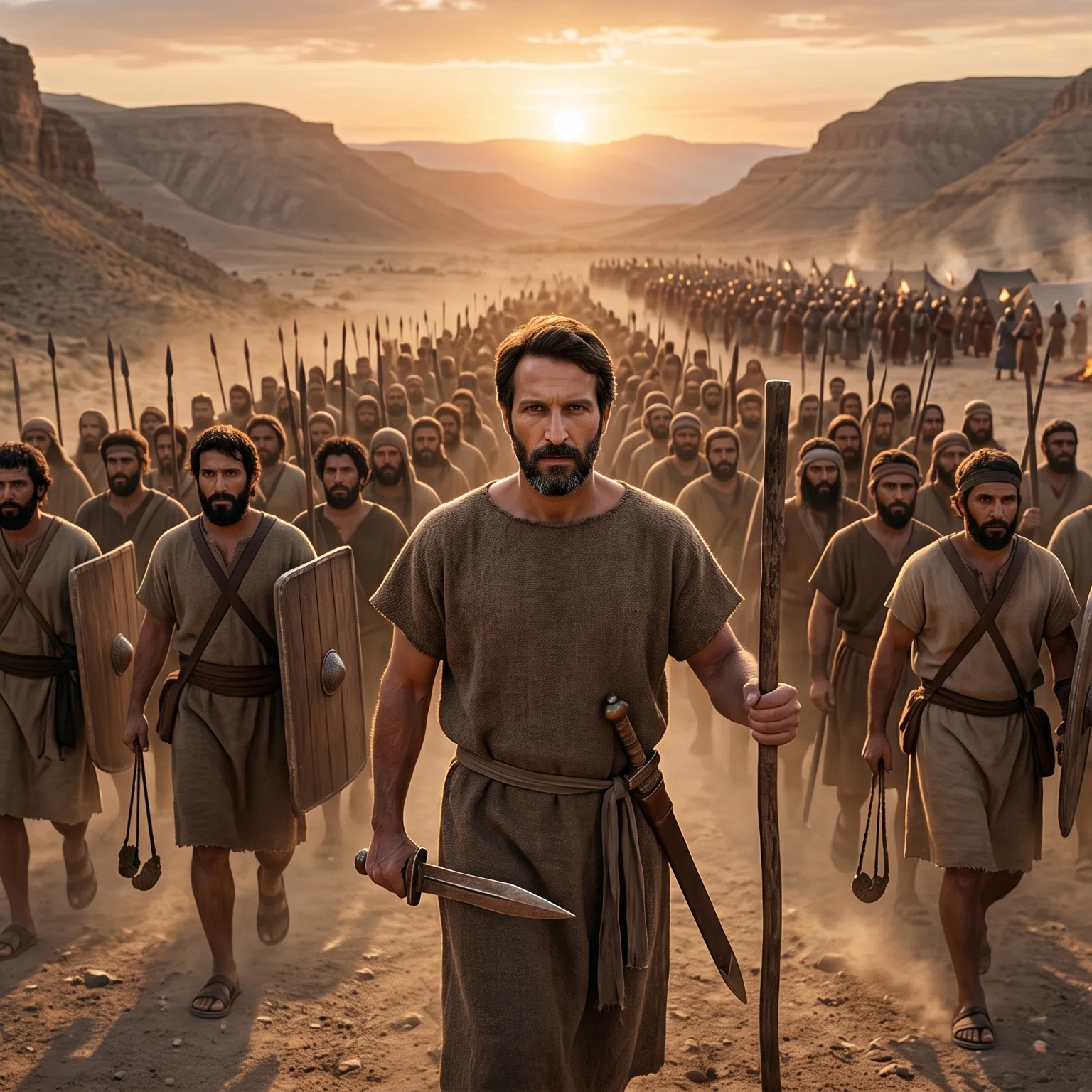 Abram Leads His Men into Battle