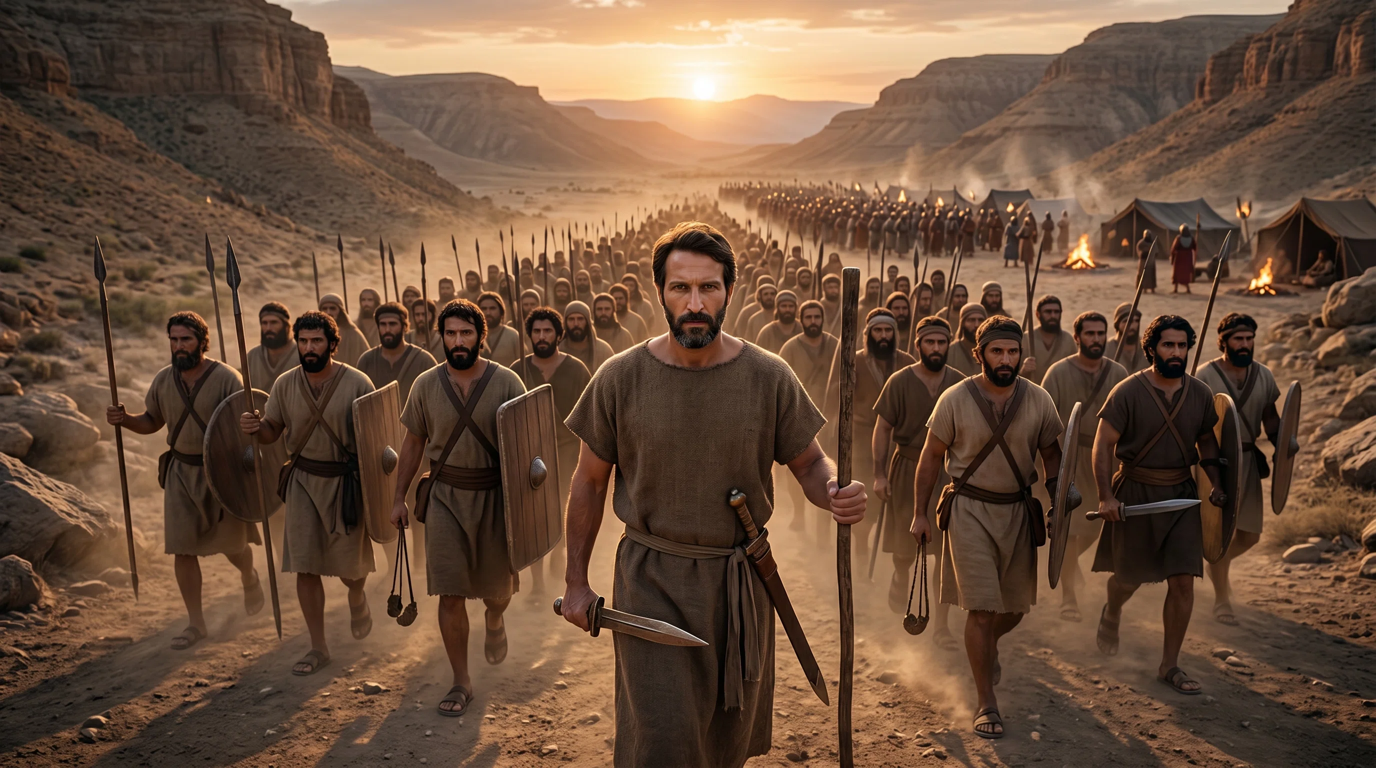 Abram Leads His Men into Battle