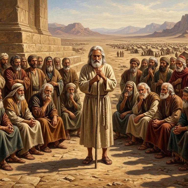 Moses Gathering the Seventy Elders