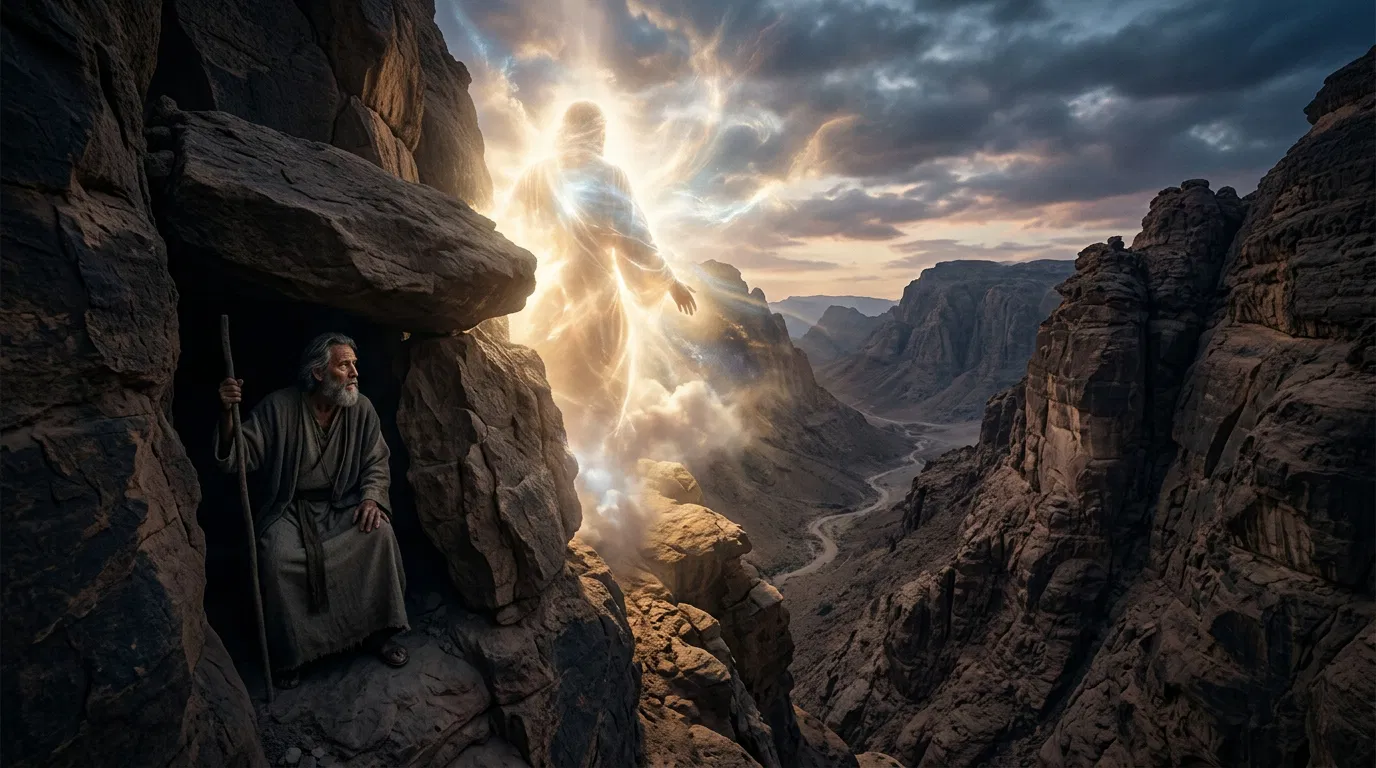 Moses Hidden in the Cleft of the Rock