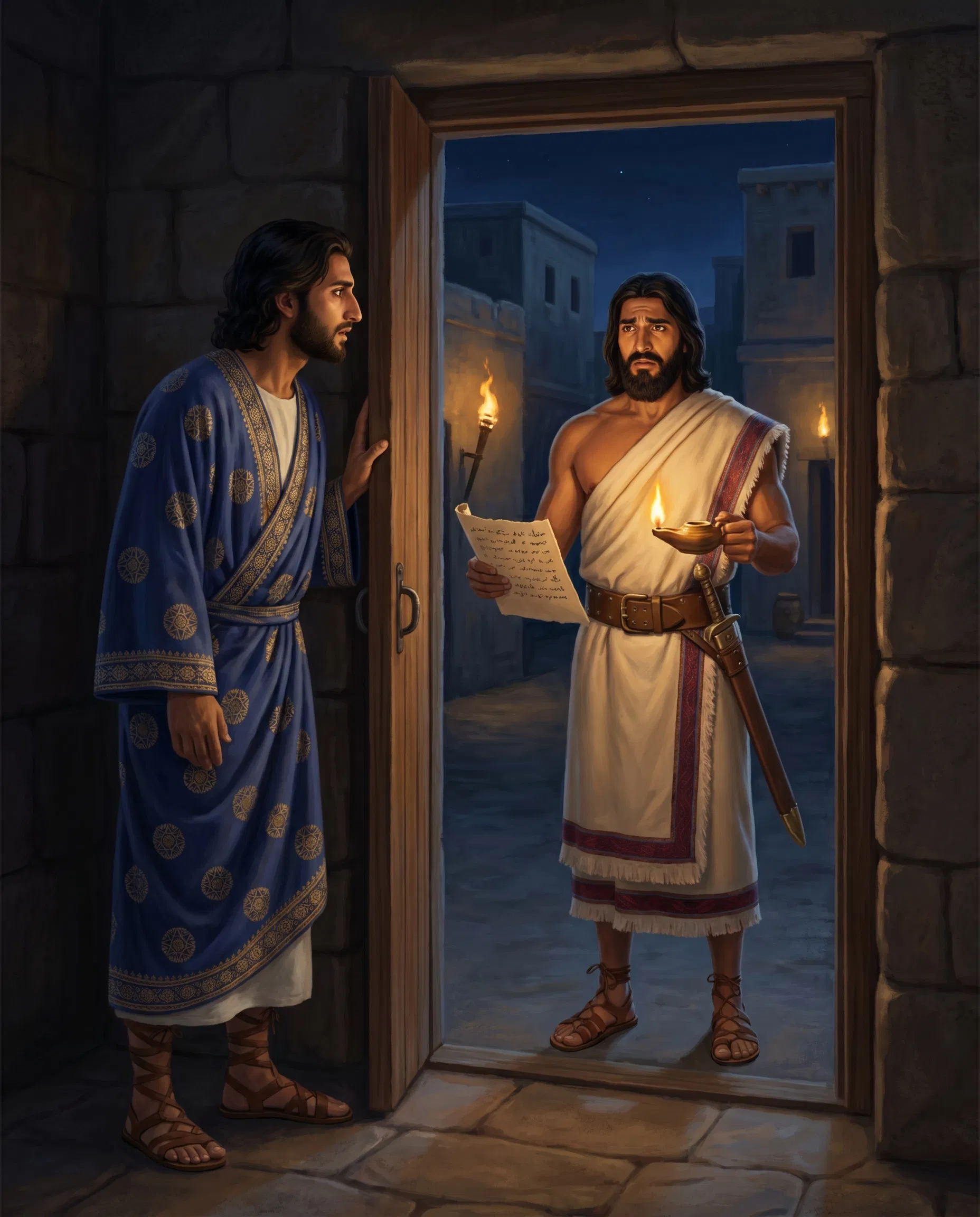 Arioch Brings the Decree to Daniel at Night
