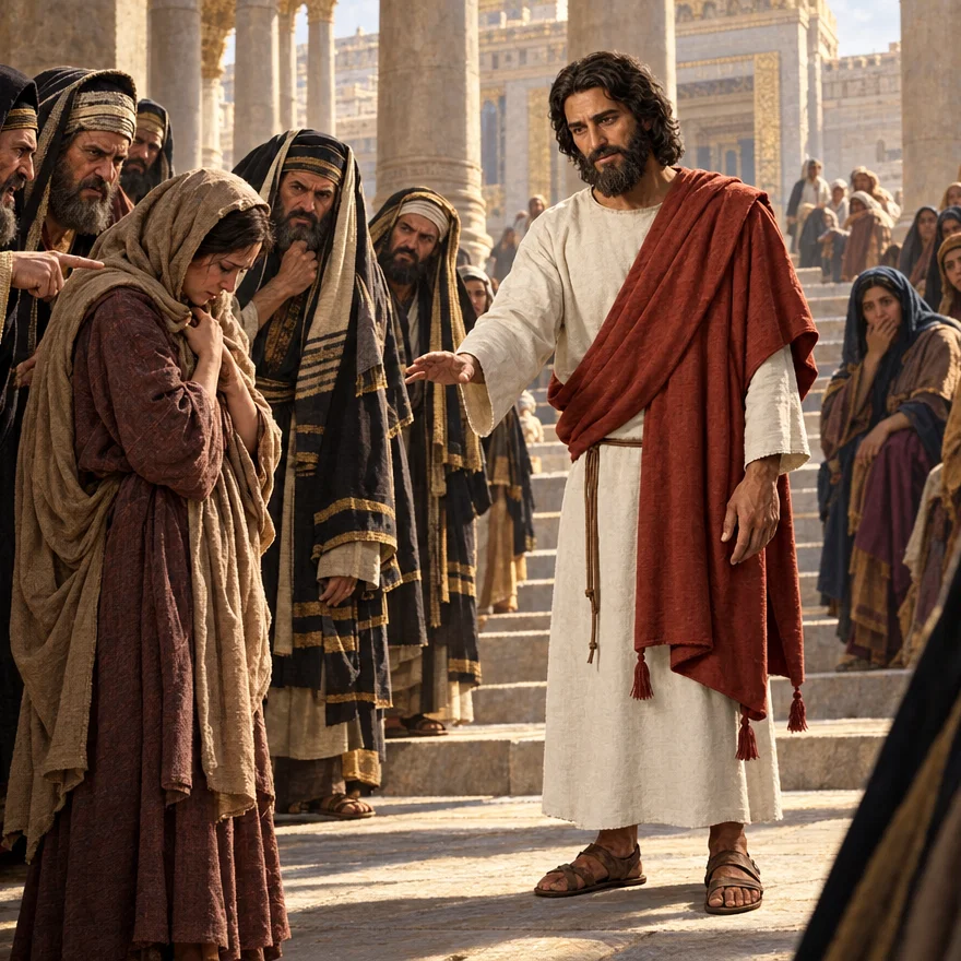 Mercy Amidst the Accusing Crowd
