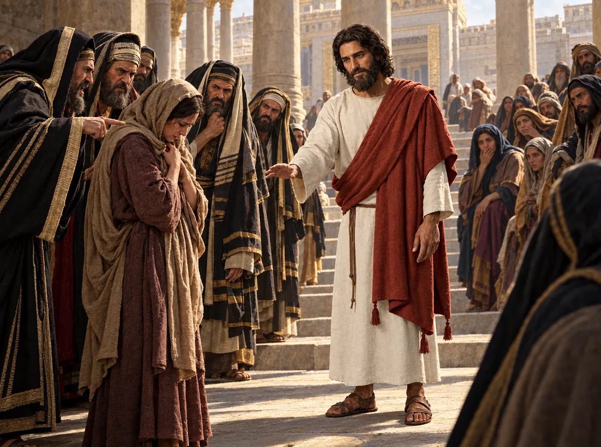 Mercy Amidst the Accusing Crowd