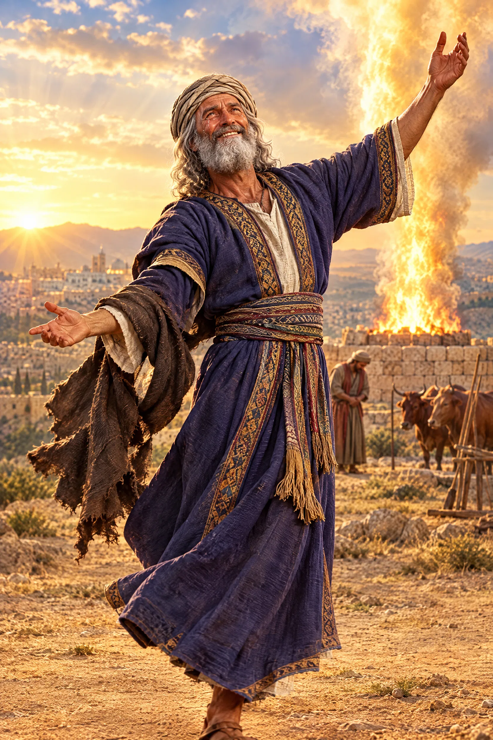 David Casts Off Sackcloth and Dances for Joy