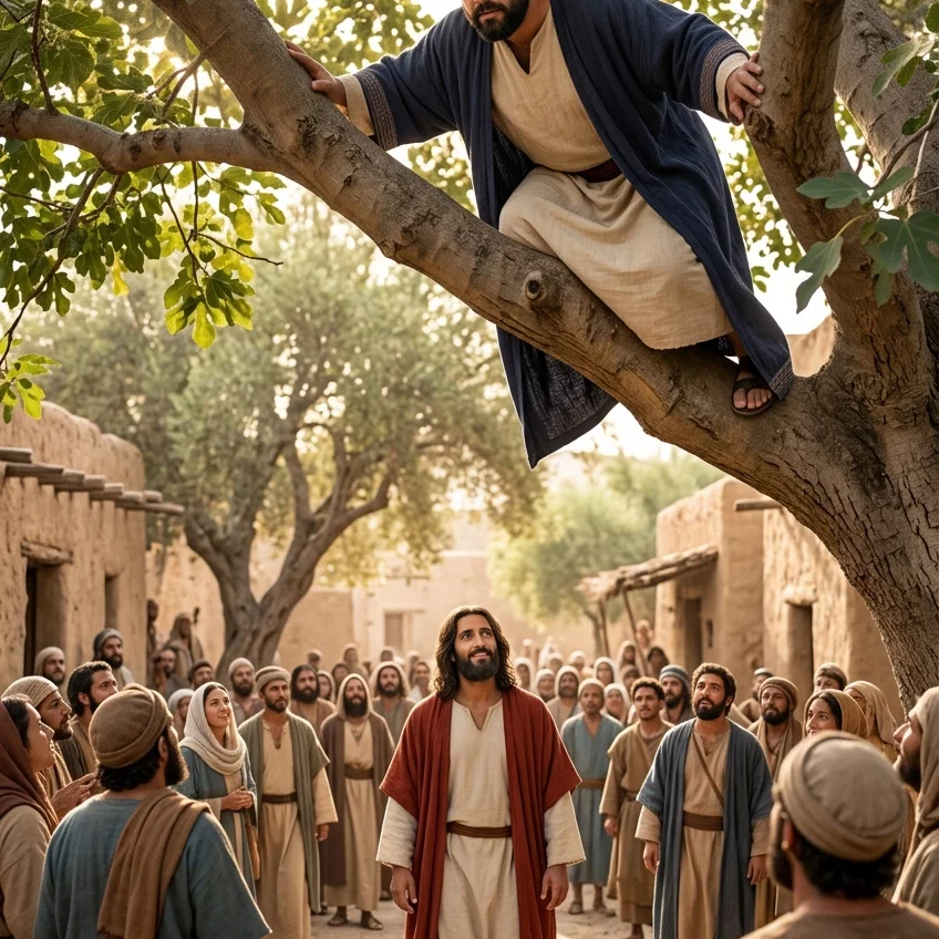 Zacchaeus Waiting for the Messiah to Pass By