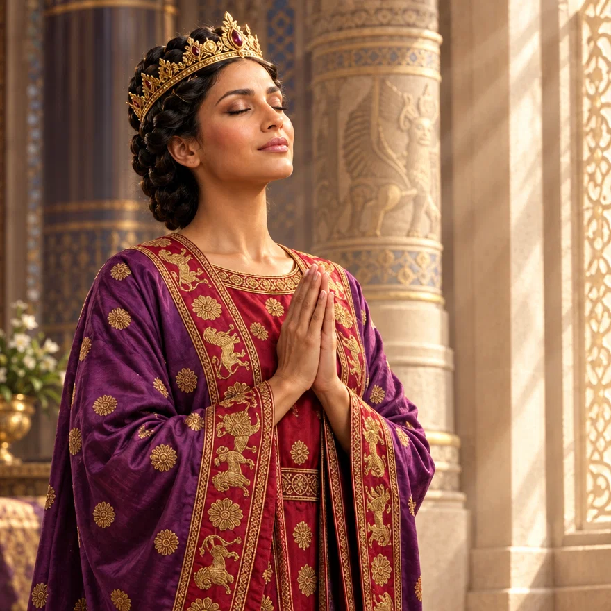 Queen Esther Seeking Divine Guidance
