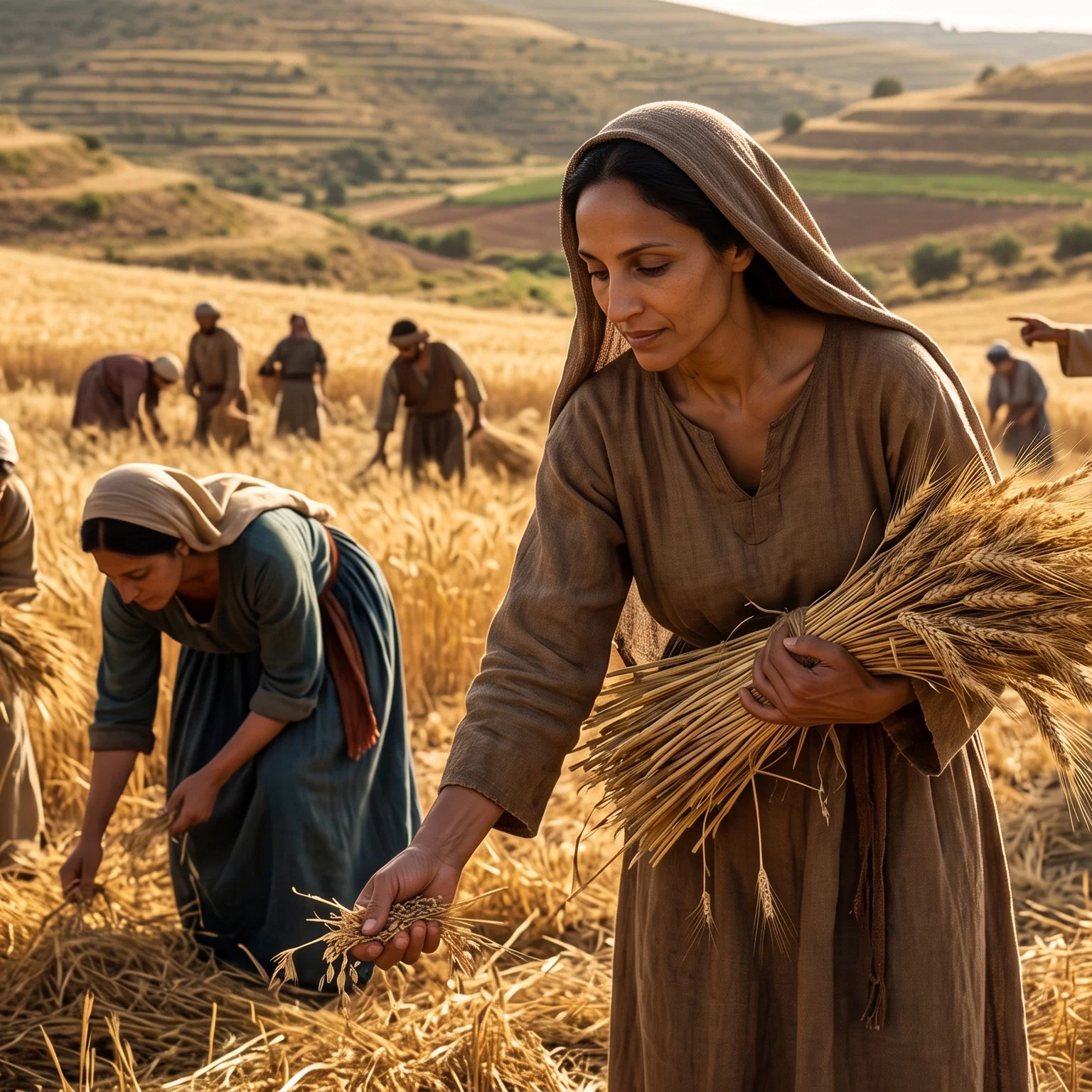 Ruth Gleaning in the Golden Fields