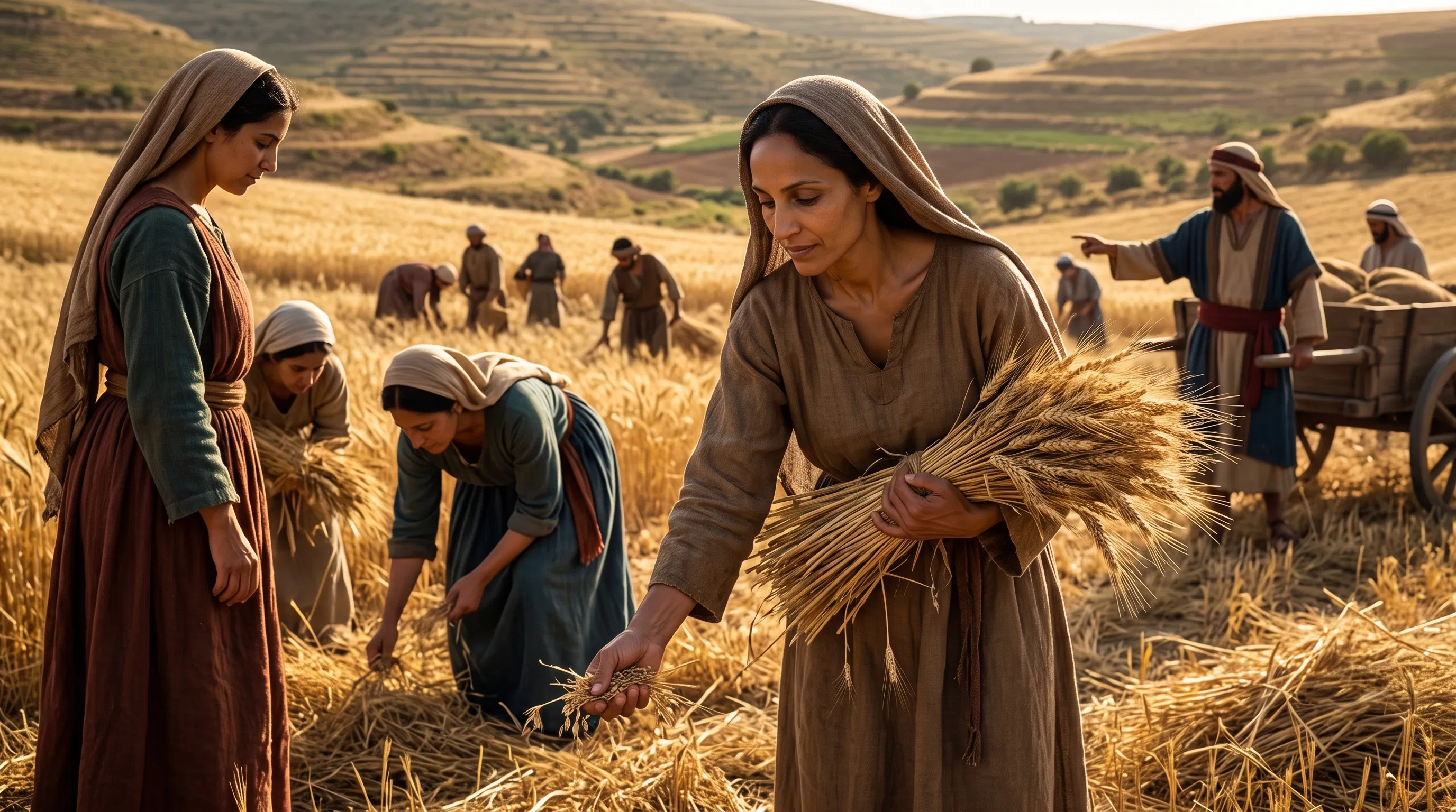 Ruth Gleaning in the Golden Fields