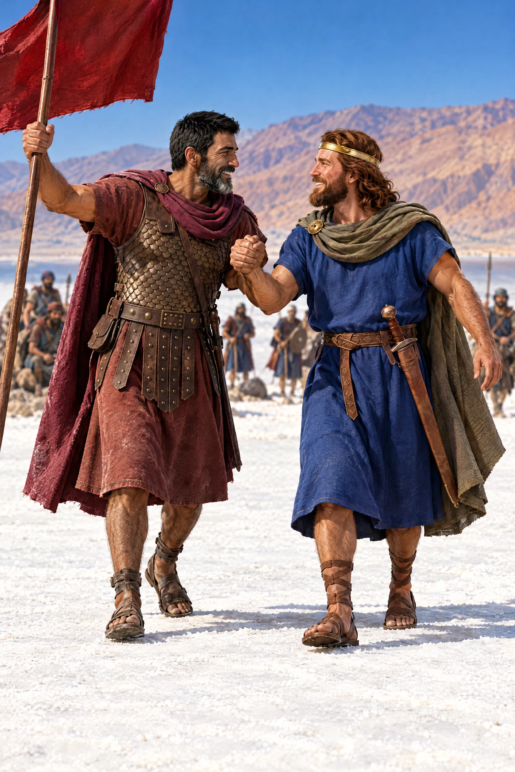 Joab Raises a Banner Before David on the Salt Flats