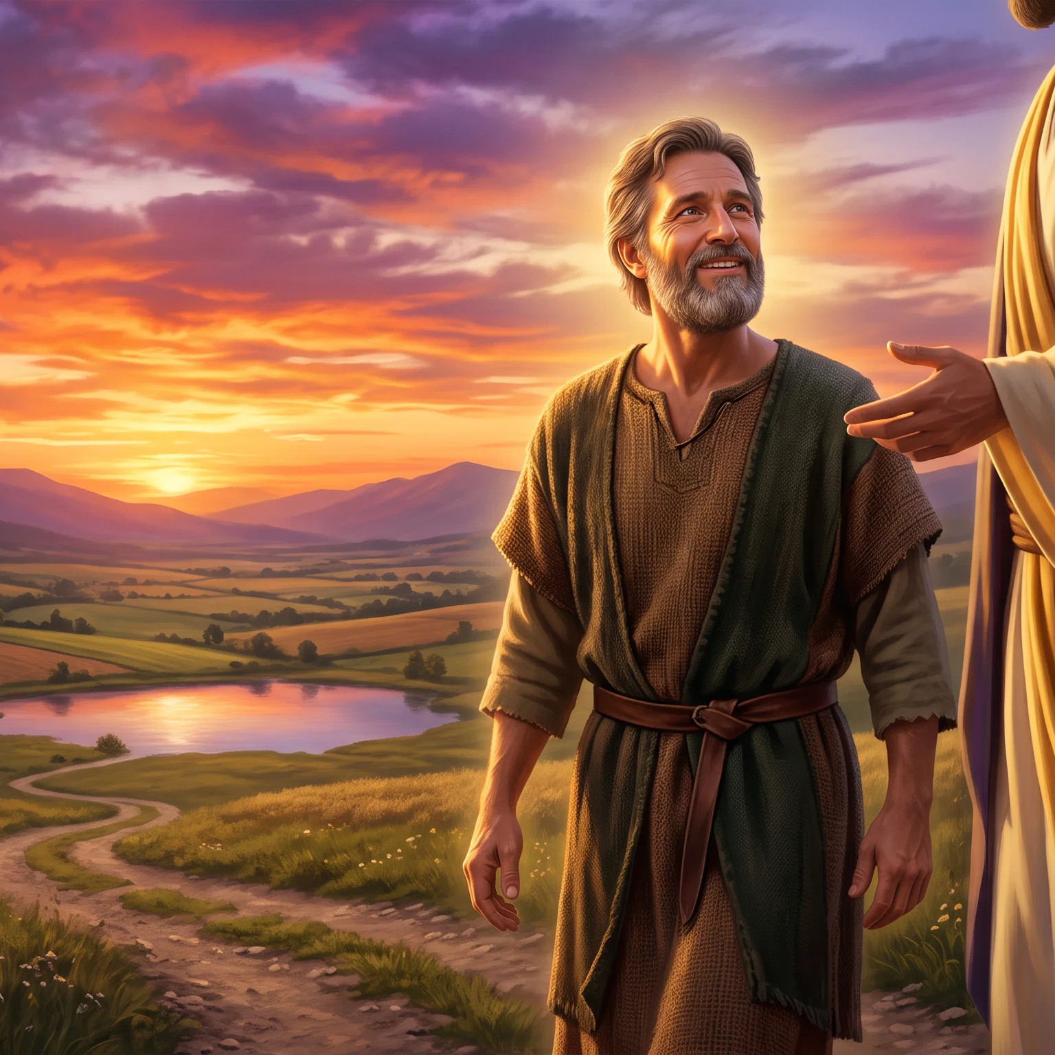 Enoch Walking In Divine Radiance