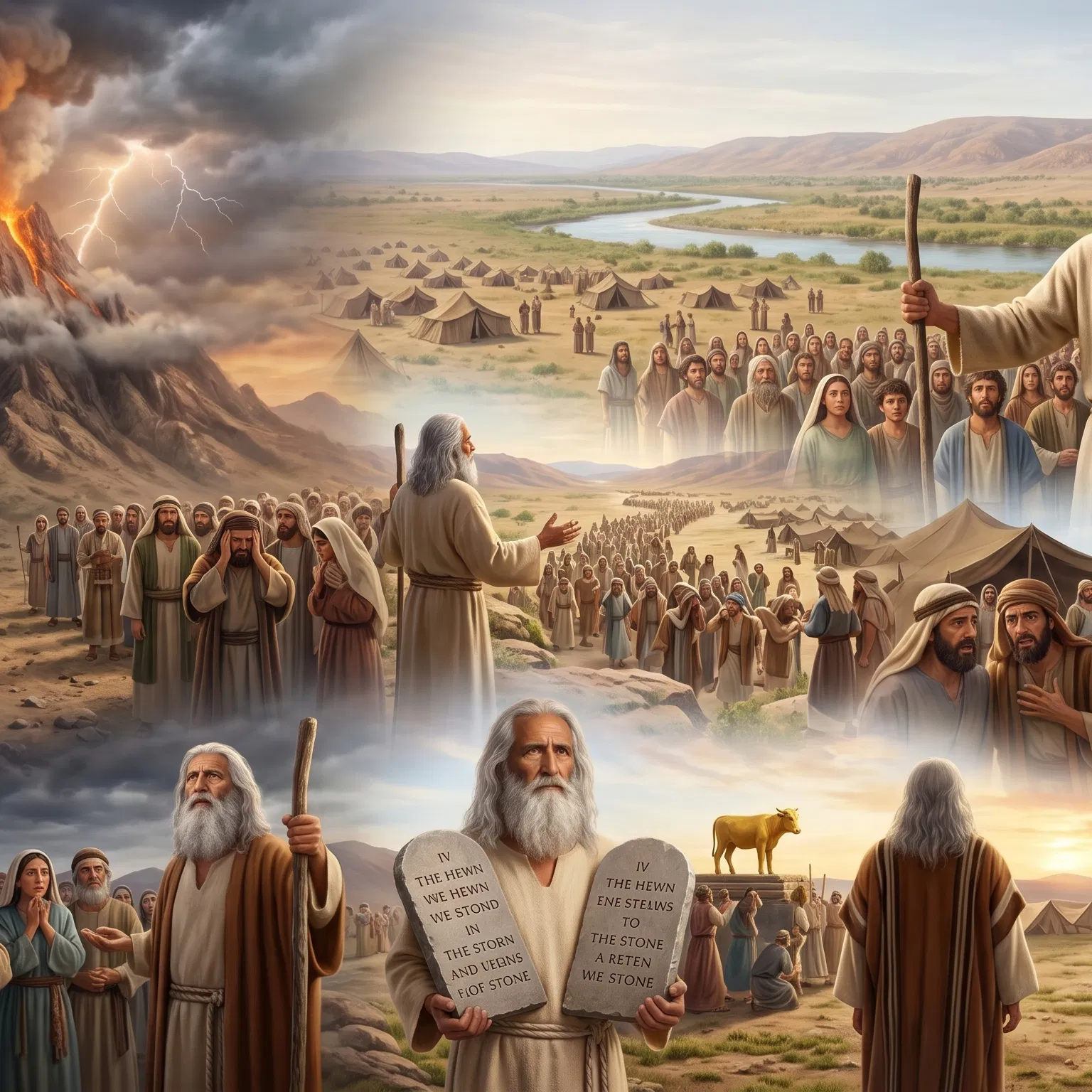Moses Recalls Sinai, the Spies and the Golden Calf