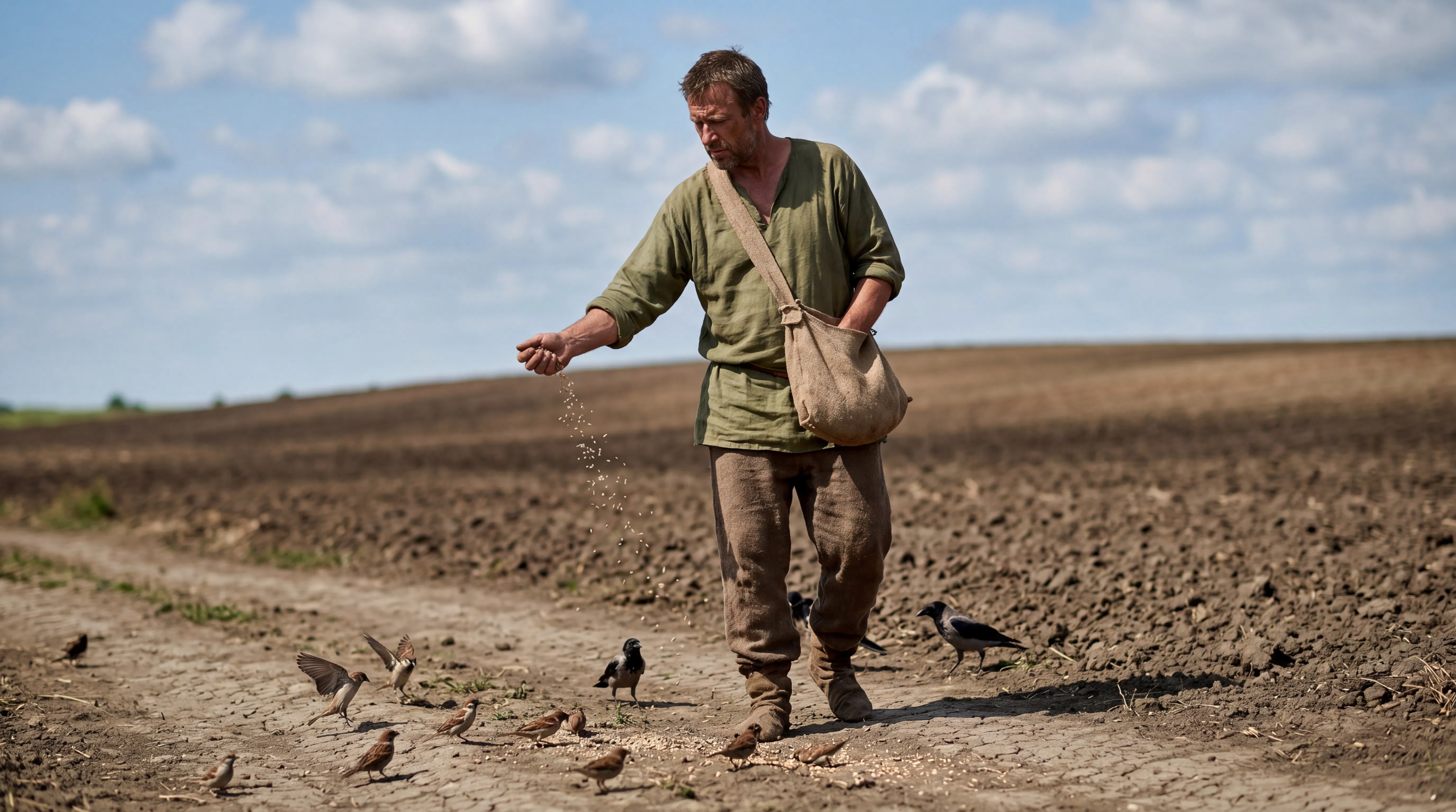 The Sower Scattering Seed by the Wayside
