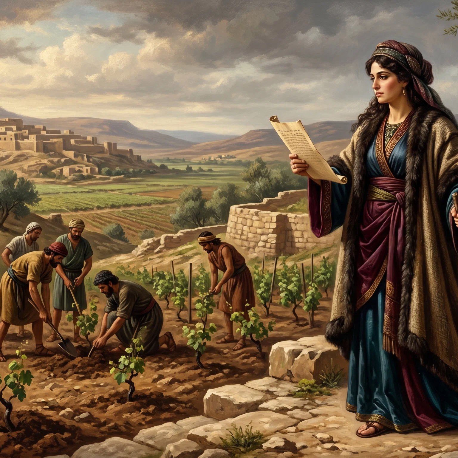 The Virtuous Woman Tends Her Vineyard