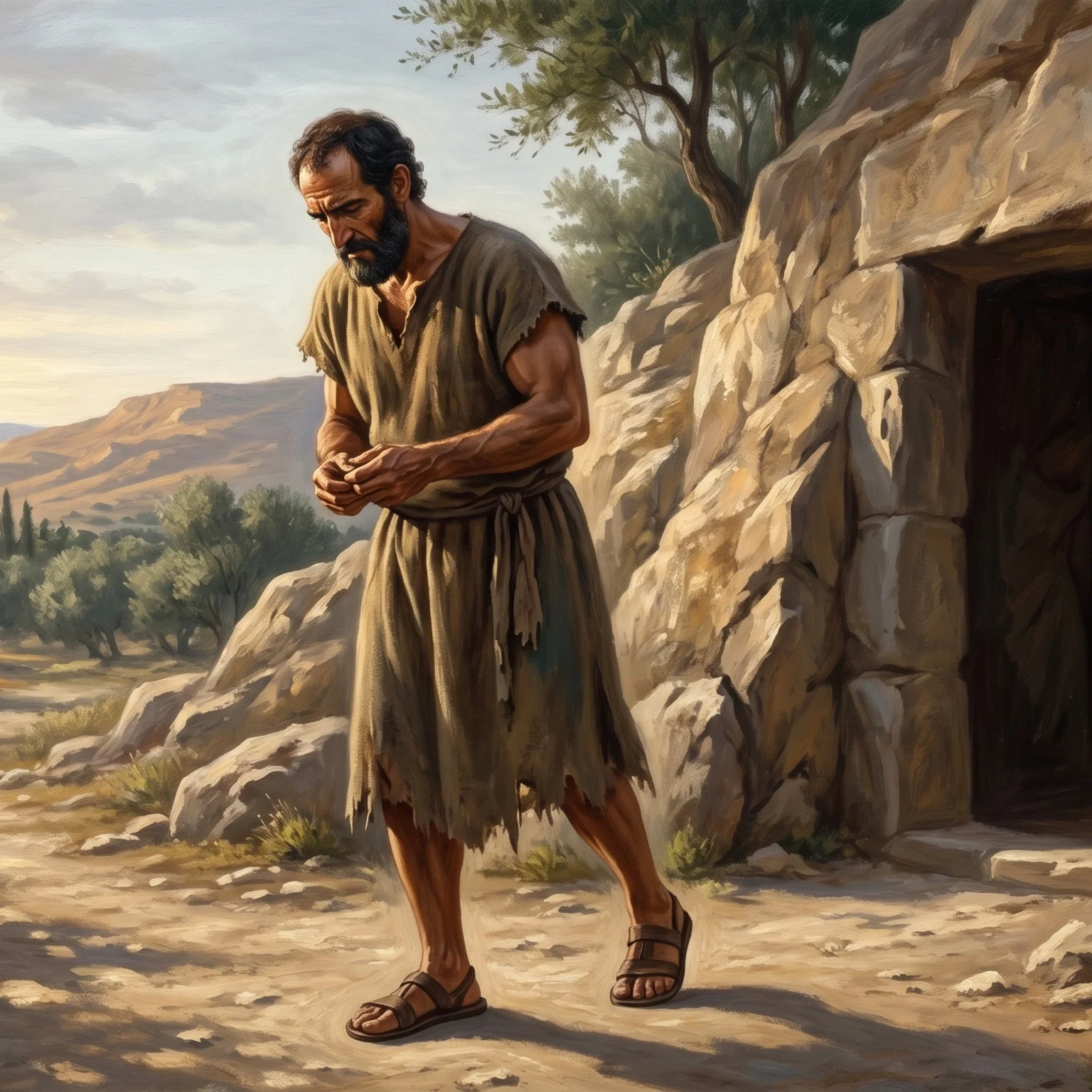 Peter Pondering the Empty Tomb