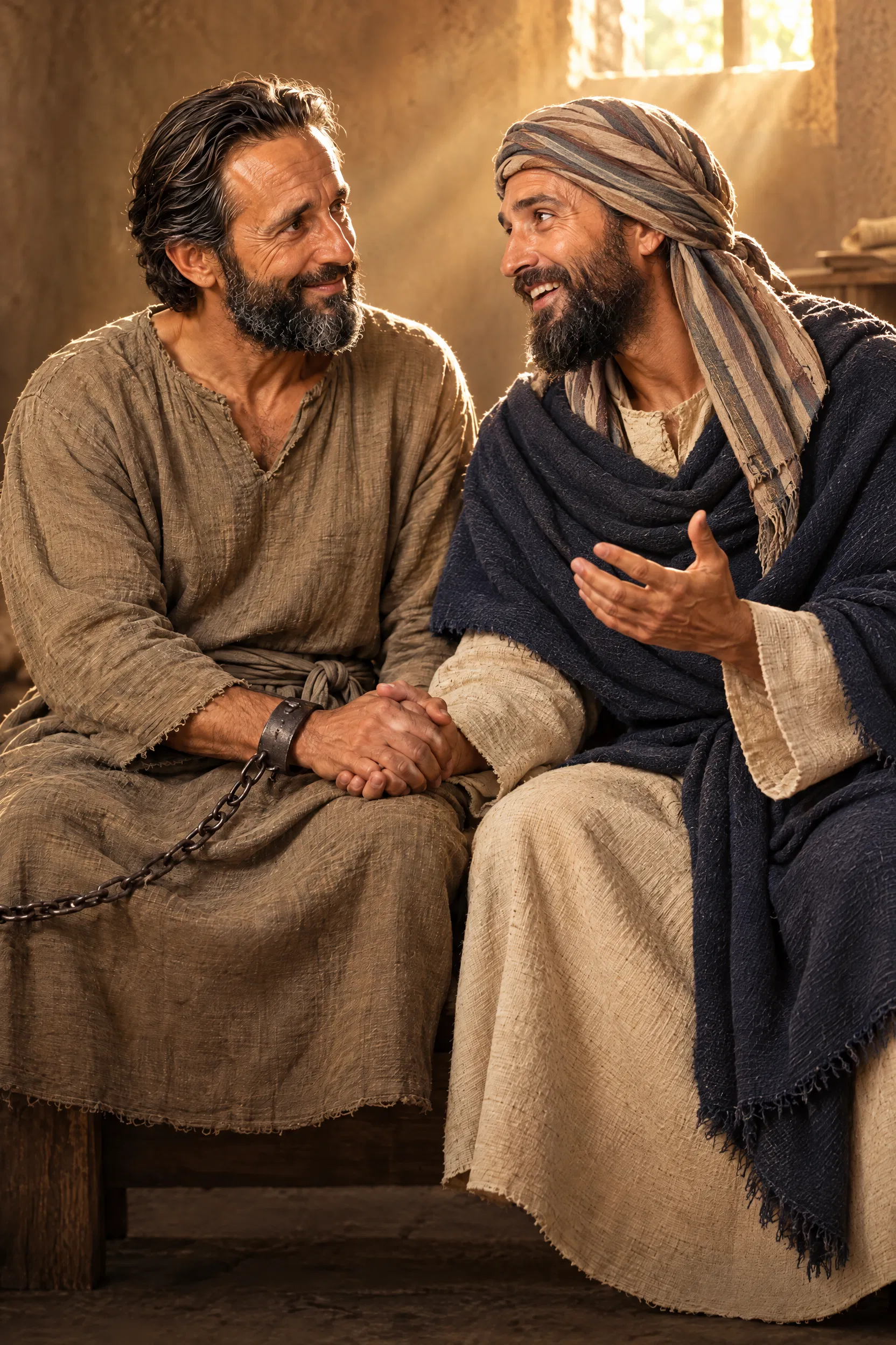 Epaphras Tells Paul the News in Prison