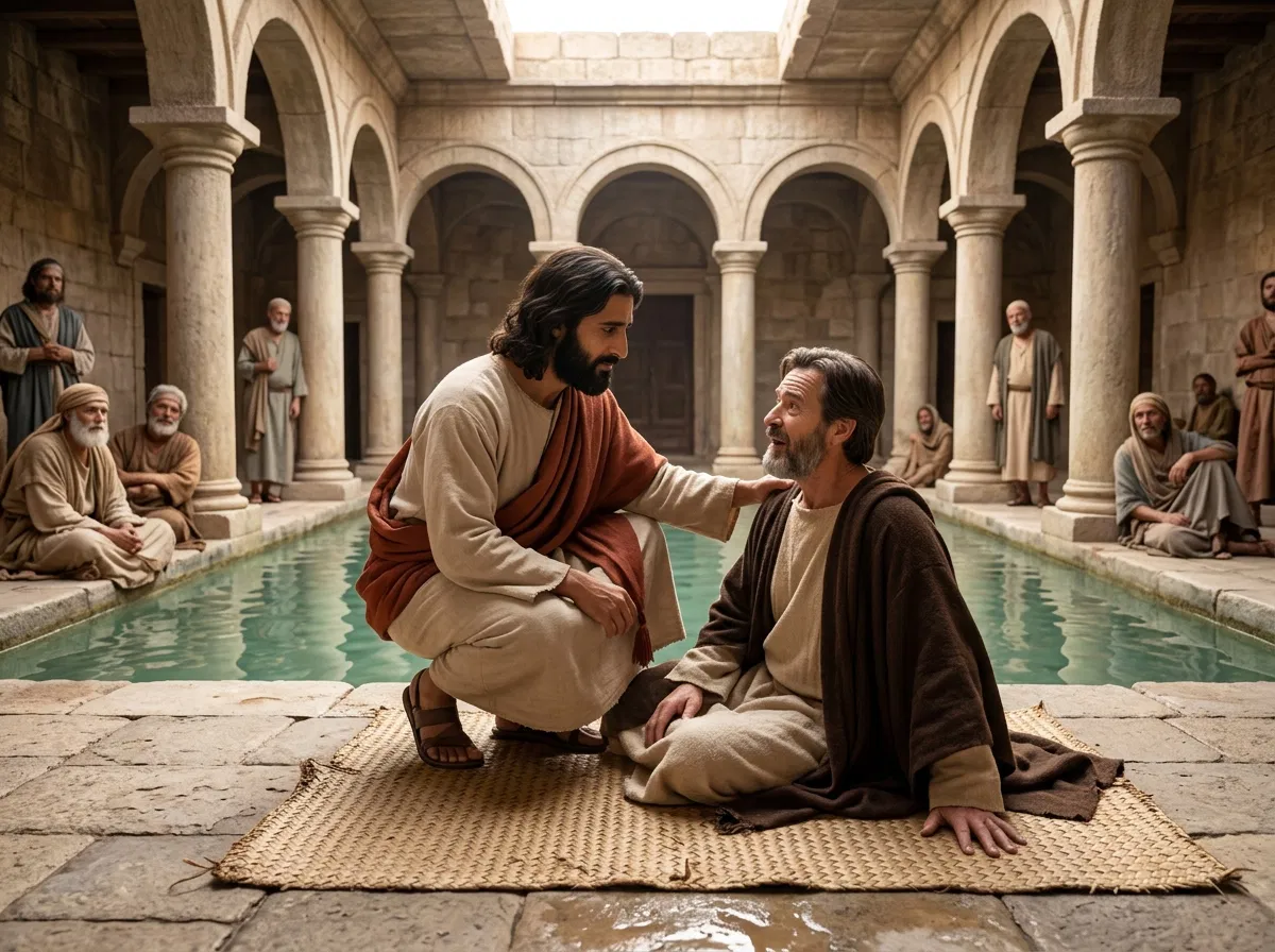 Jesus Heals the Man at the Pool of Bethesda