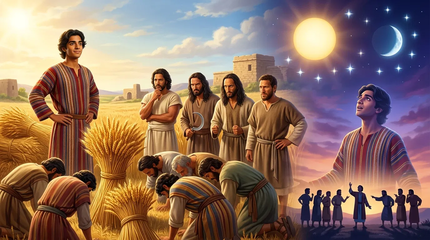 Joseph's Dreams of the Sheaves and Stars