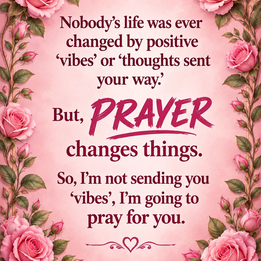 Prayer Changes Things
