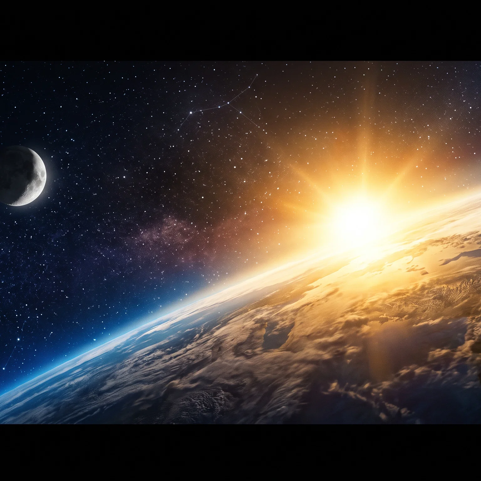 Celestial Orbs Marking Time and Seasons