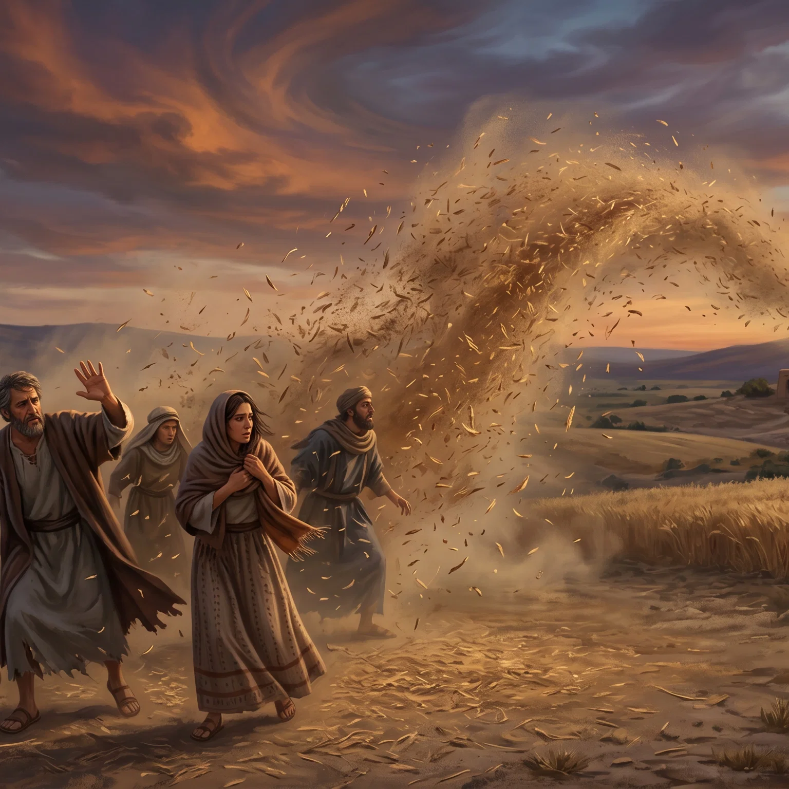 Chaff Driven by the Wind