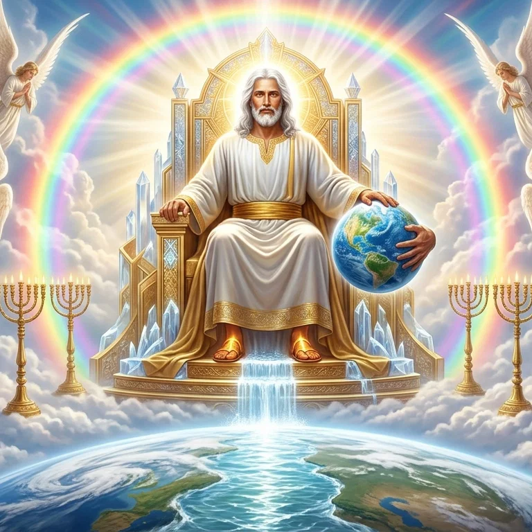 Above The Distractions of the Earth, He Sits Enthroned