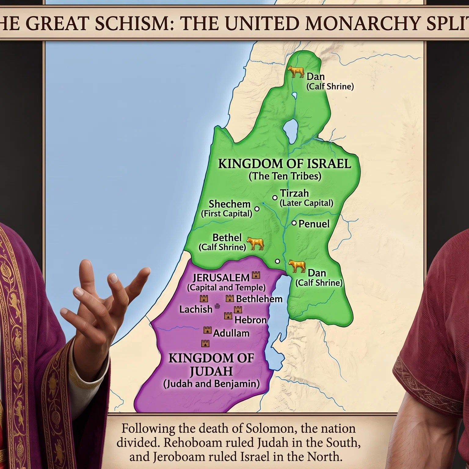 The United Monarchy Splits