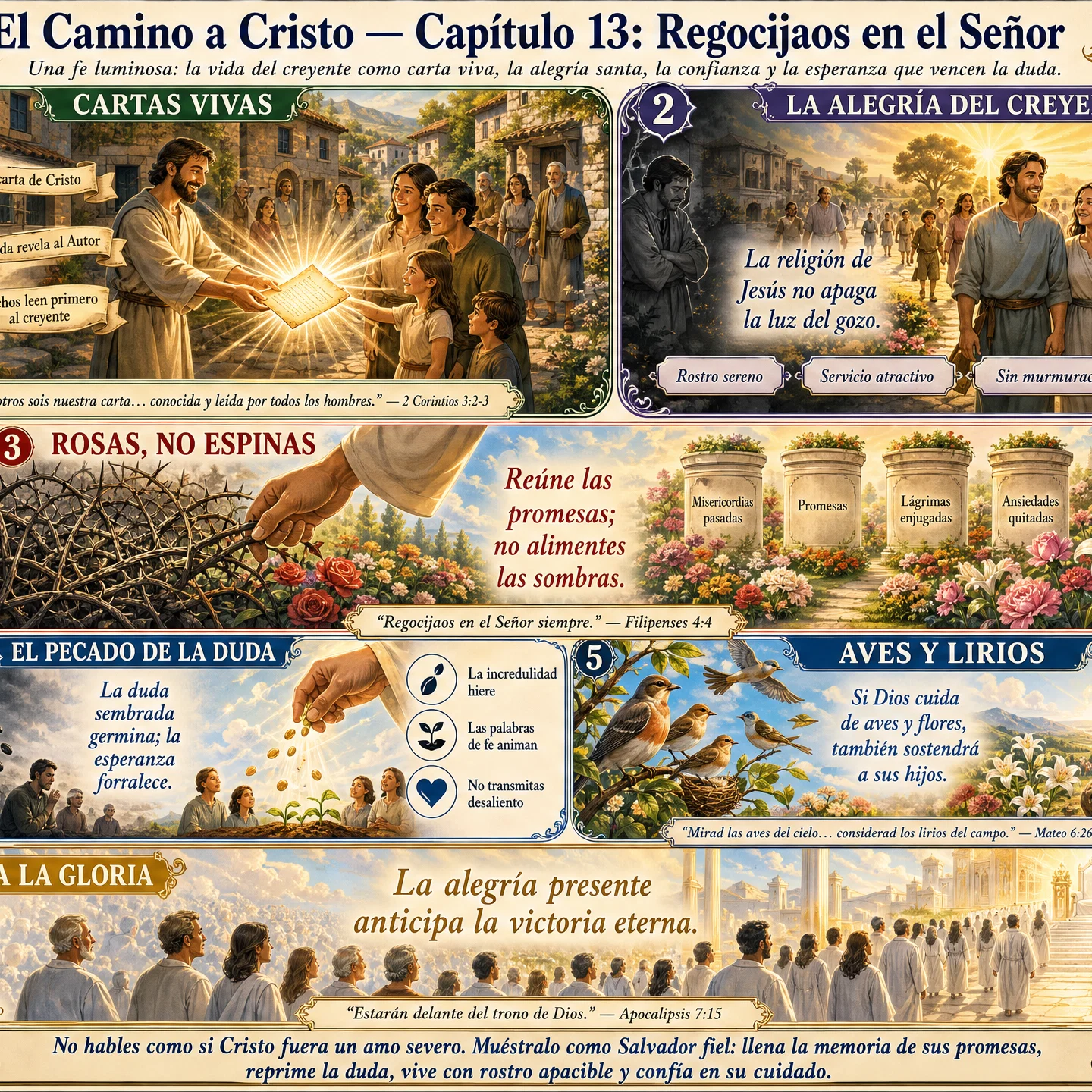 Spanish Steps to Christ Chapter Thirteen Illustration